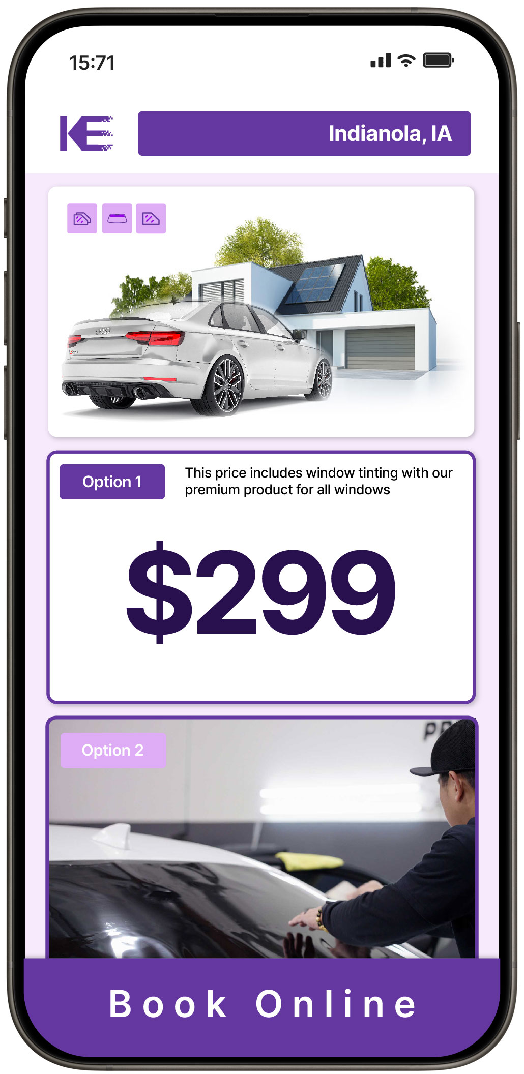 View Reasonable Tesla Window Tinting Costs in Newton, Iowa