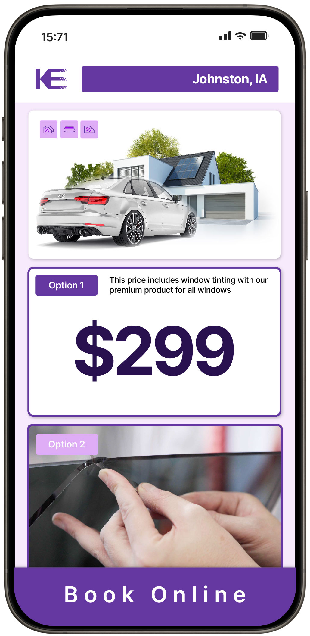View Affordable Tesla Window Tinting Prices in Cedar Falls, Iowa
