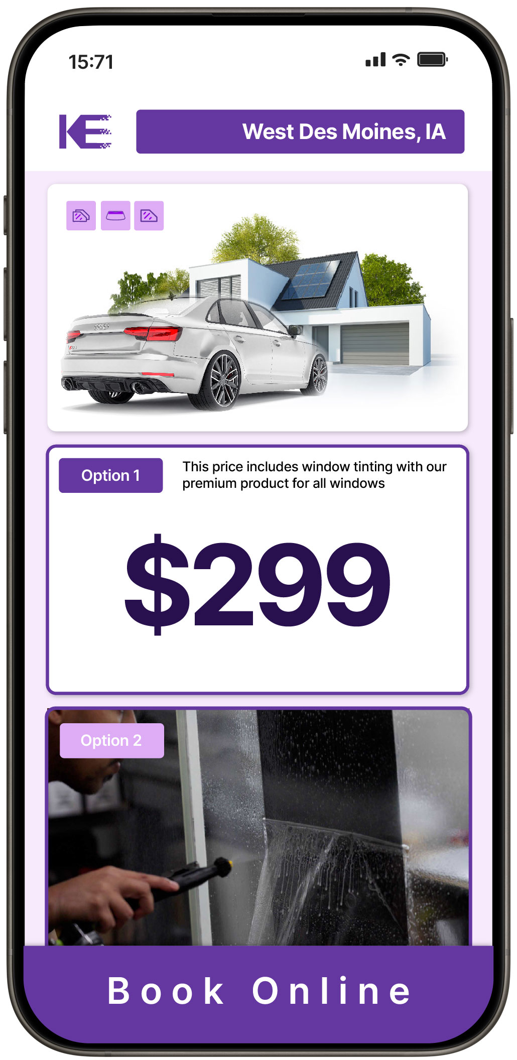 View Affordable Tesla Window Tinting Prices in Iowa City, Iowa