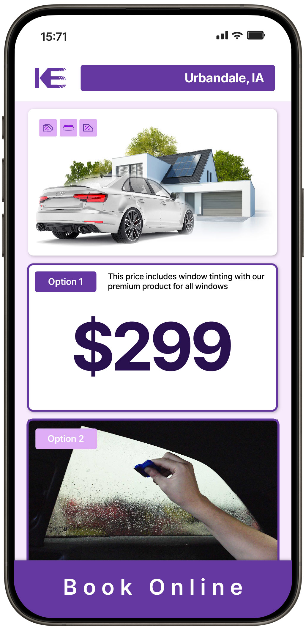 View Competitive Tesla Window Tinting Prices in Burlington, Iowa