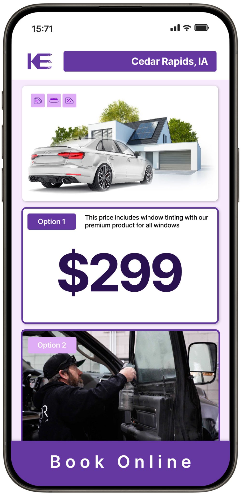 View Competitive Window Tinting Prices in Cedar Rapids, Iowa