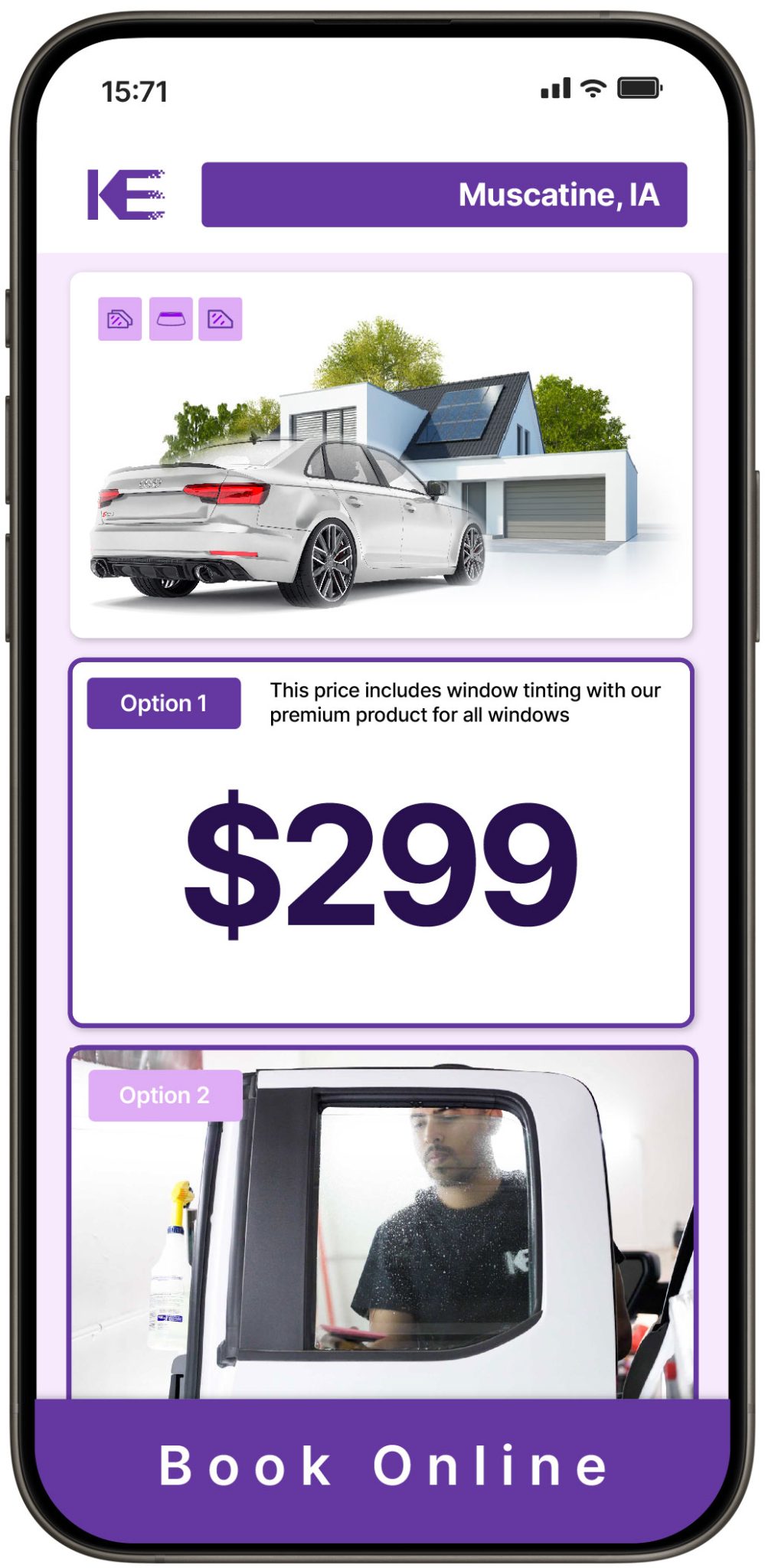 View Competitive Window Tinting Prices in Muscatine, Iowa
