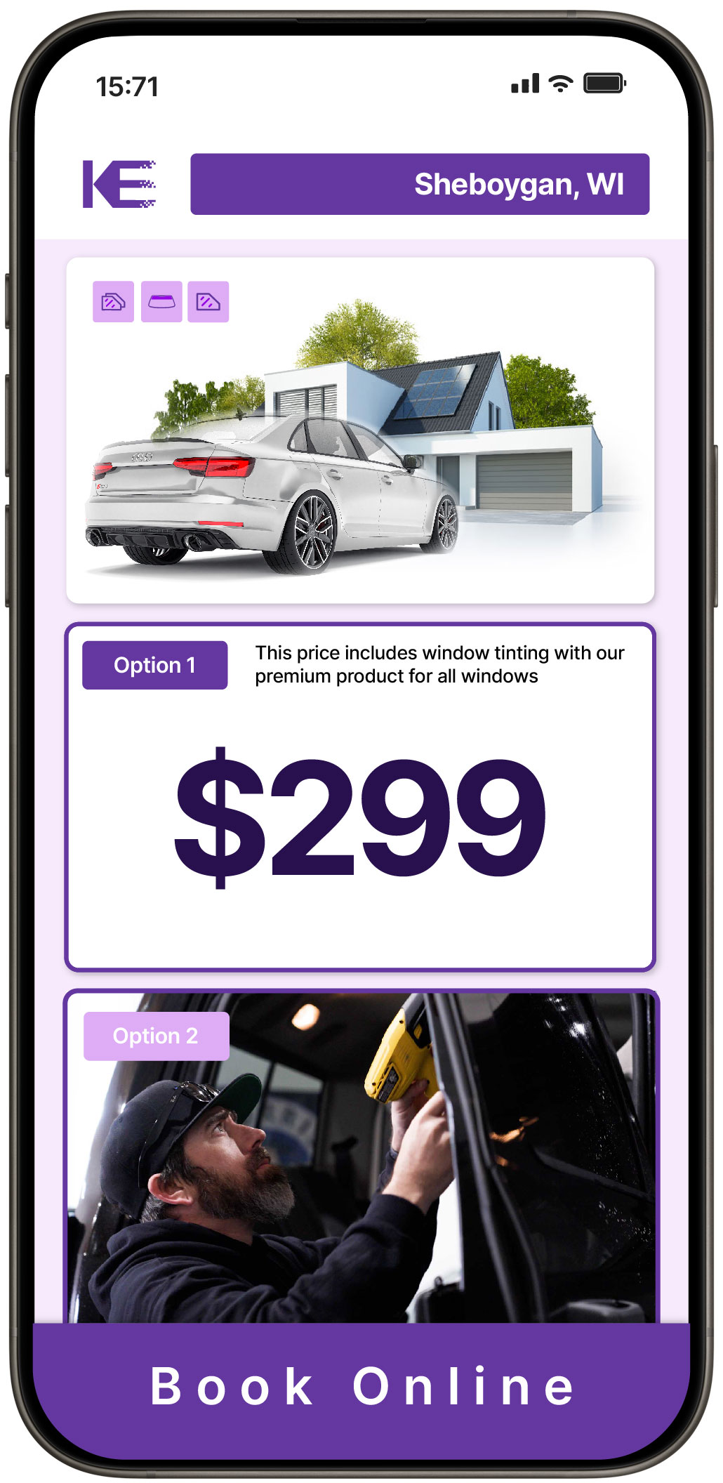 View Affordable Tesla Window Tinting Costs in Racine, Wisconsin