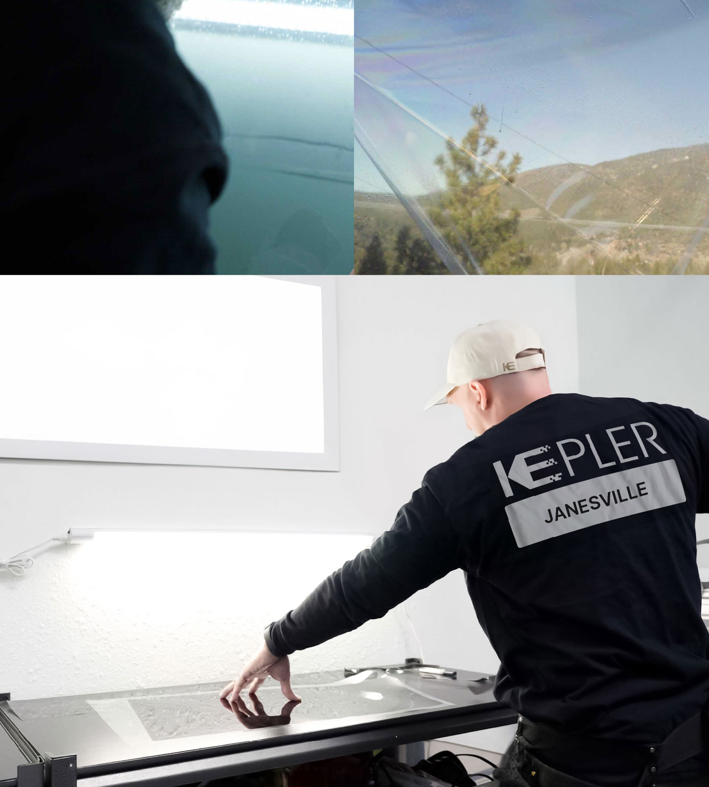 Window Tinting Specialist Cutting Film in Janesville, Wisconsin