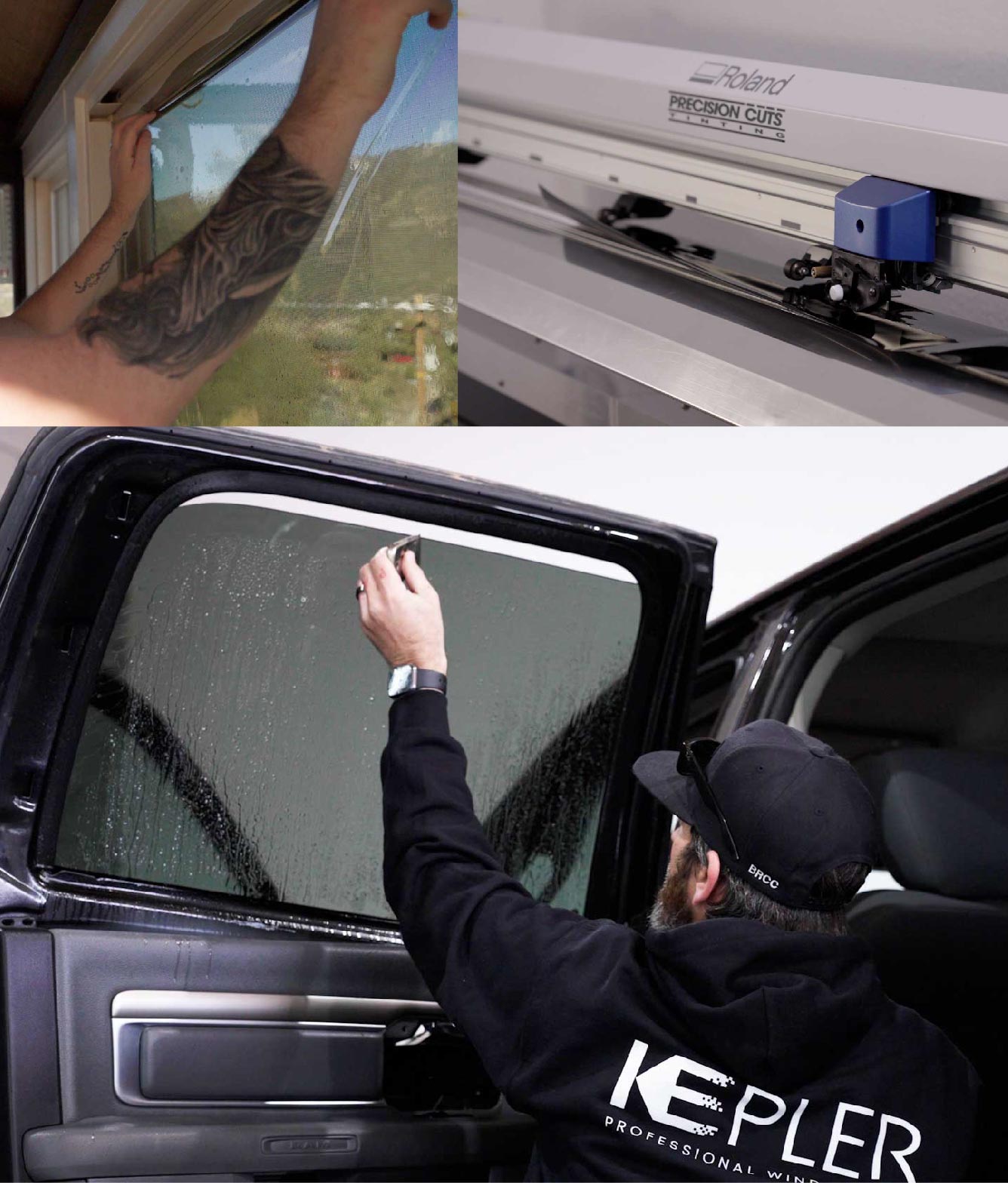 Kepler Window Tinting Specialists at Work in De Pere, Wisconsin