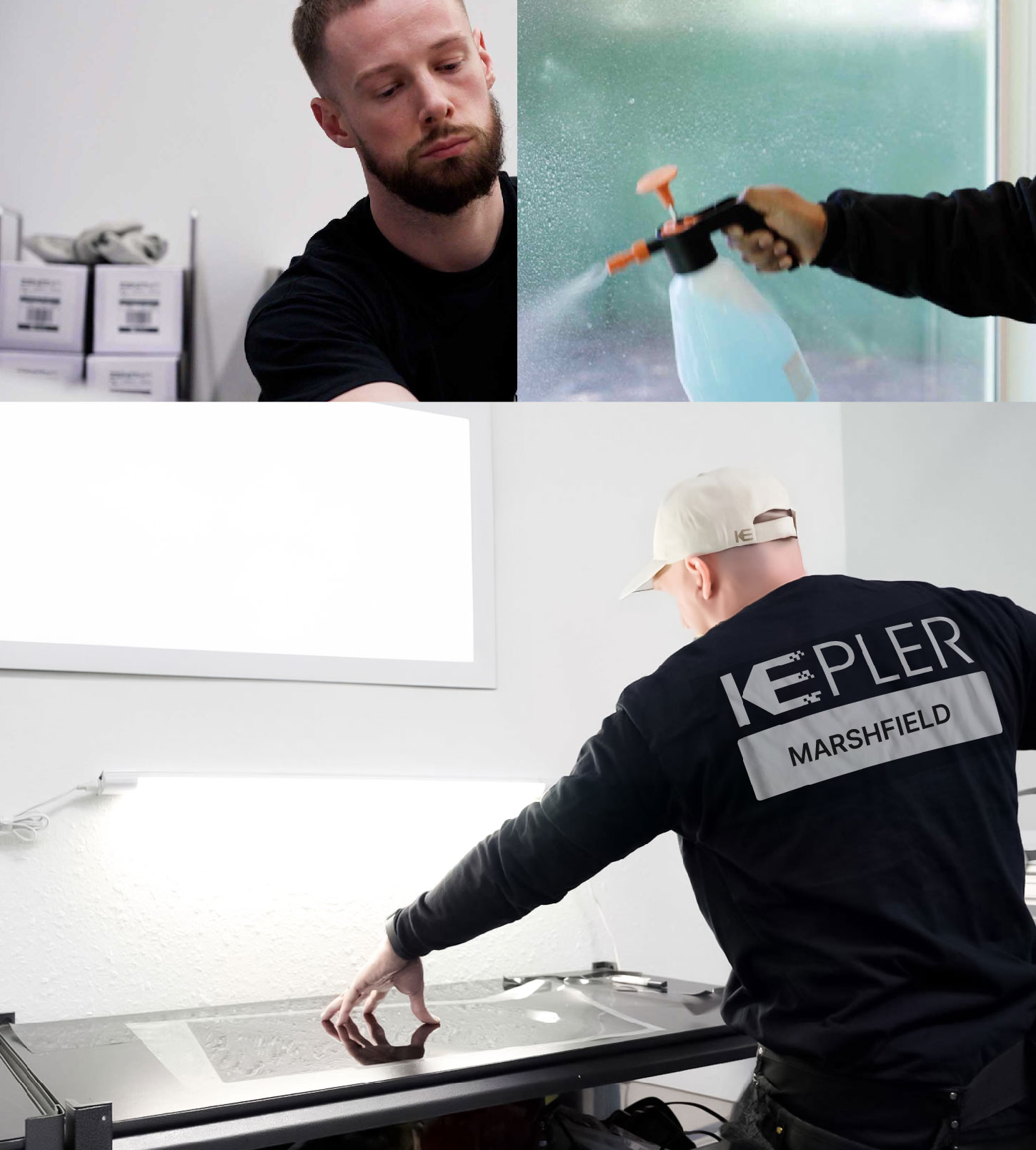 Window Tinting Specialist Cutting Film in Marshfield, Wisconsin