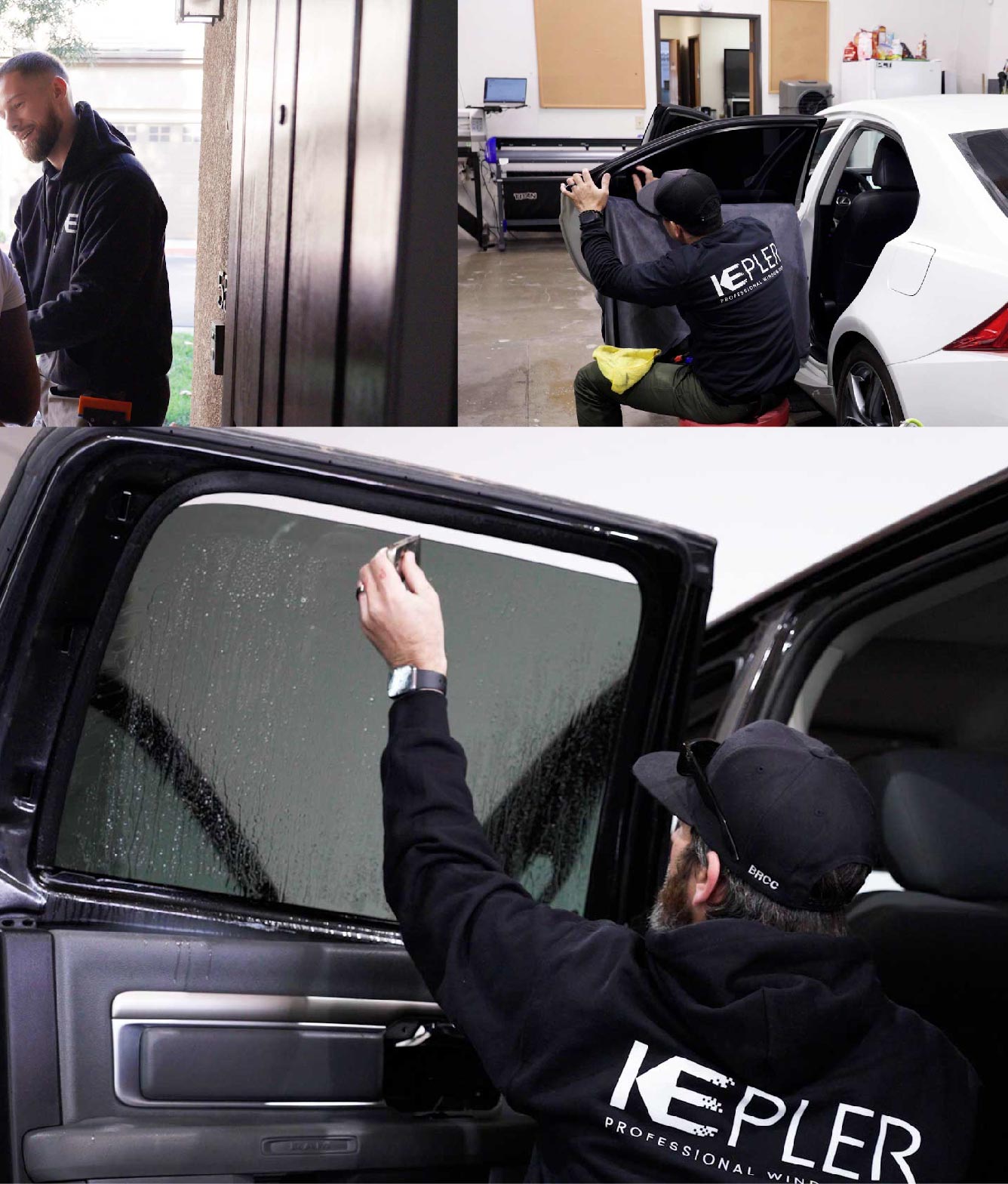 Kepler Window Tinting Specialists at Work in Eau Claire, Wisconsin