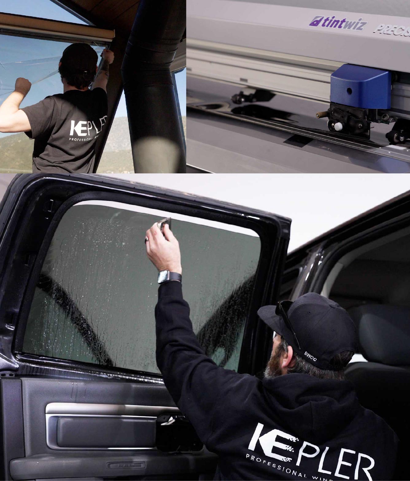 Kepler Window Tinting Specialists at Work in Menasha, Wisconsin