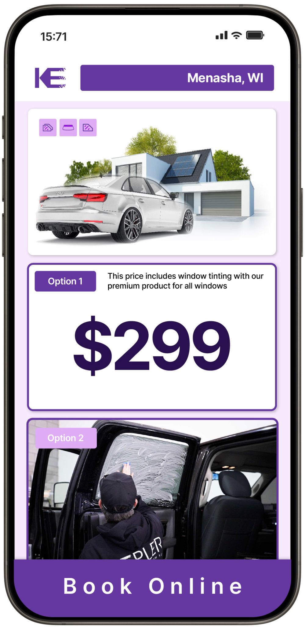 View Competitive Window Tinting Prices in Menasha, Wisconsin