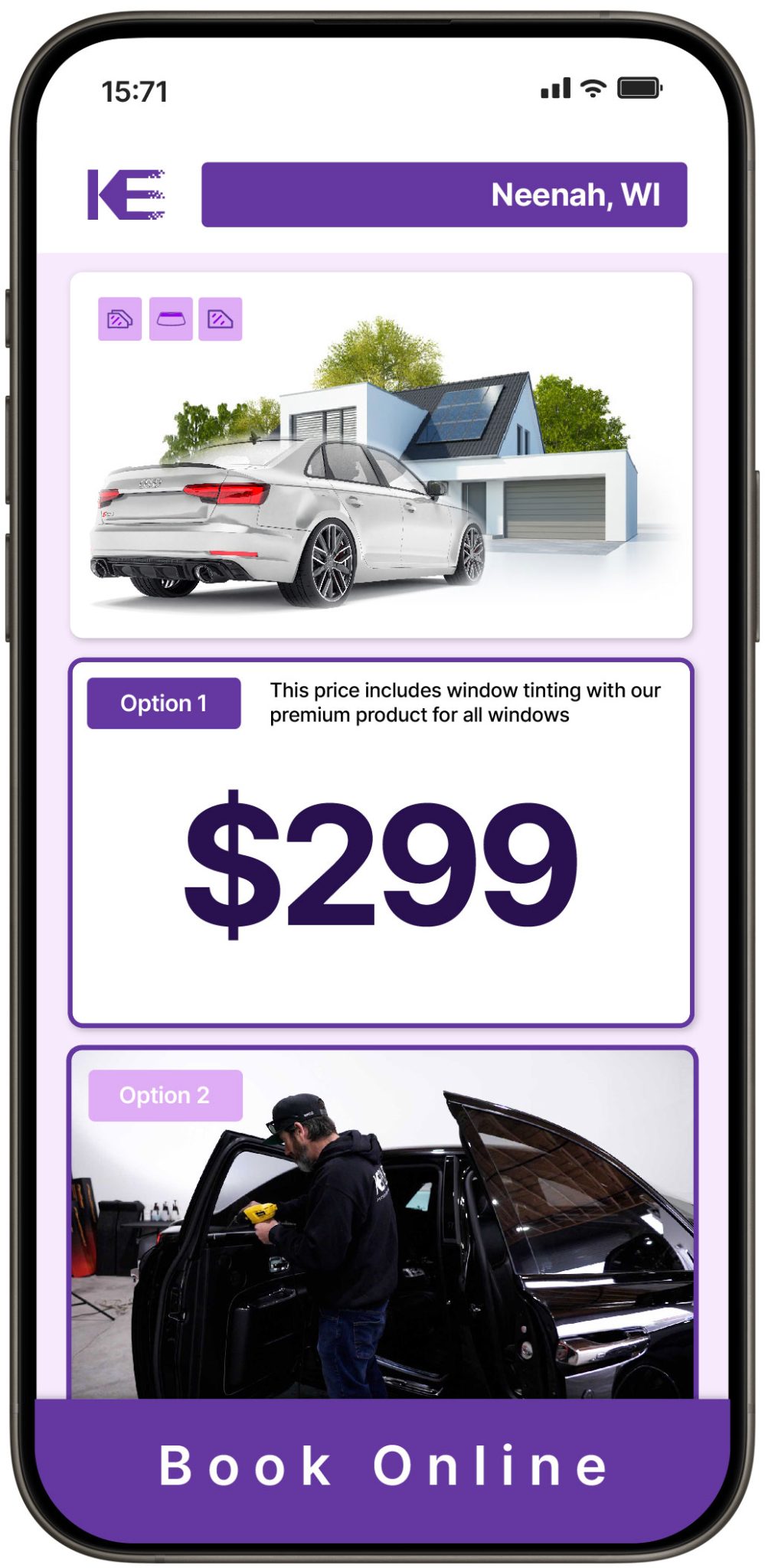 View Competitive Window Tinting Prices in Neenah, Wisconsin