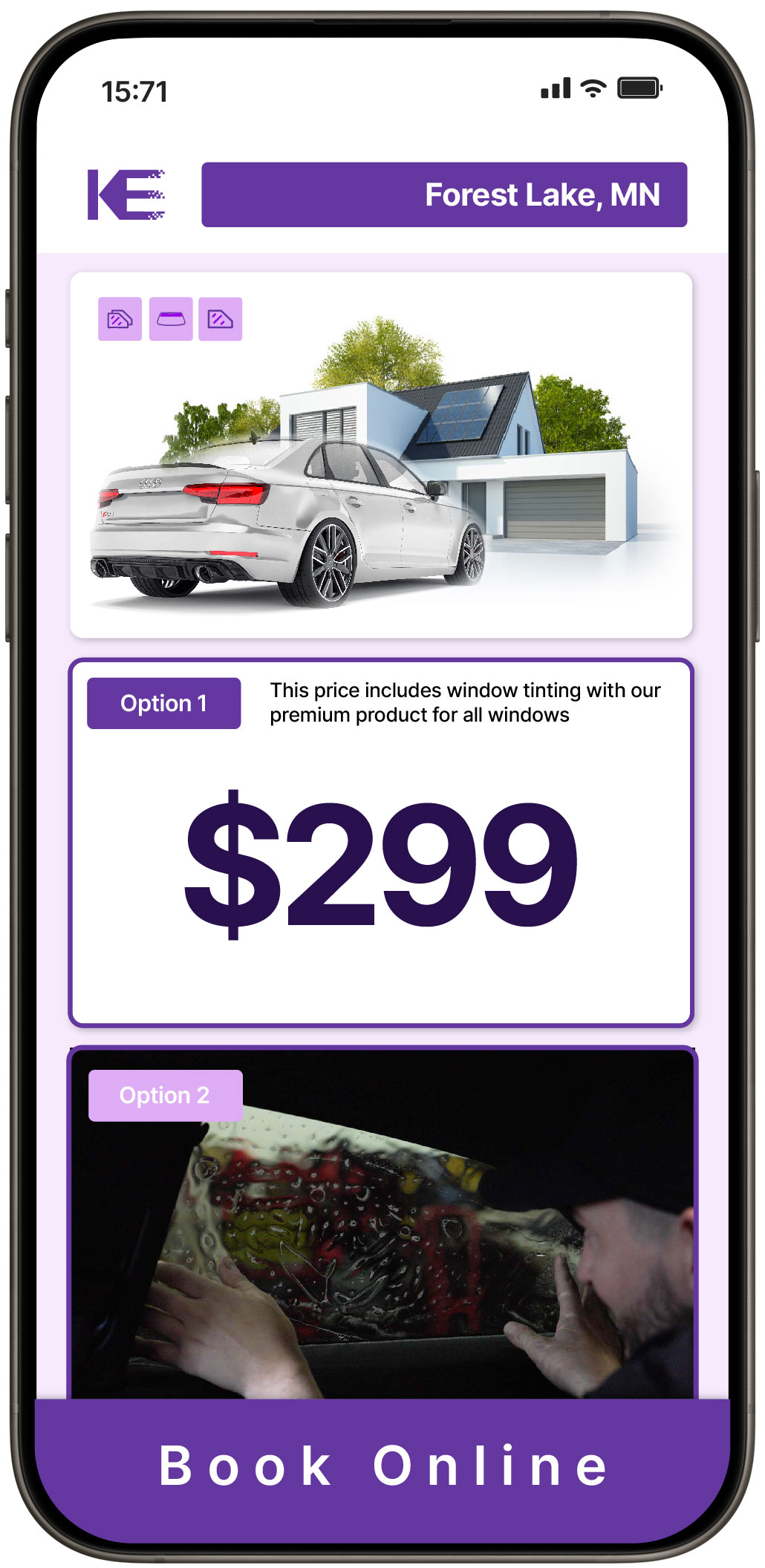 View Reasonable Tesla Window Tinting Rates in South Saint Paul, Minnesota