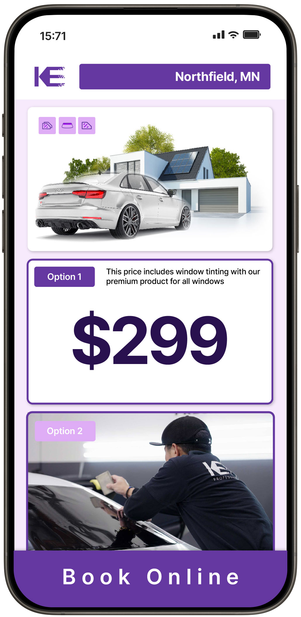 View Competitive Tesla Window Tinting Rates in Elk River, Minnesota