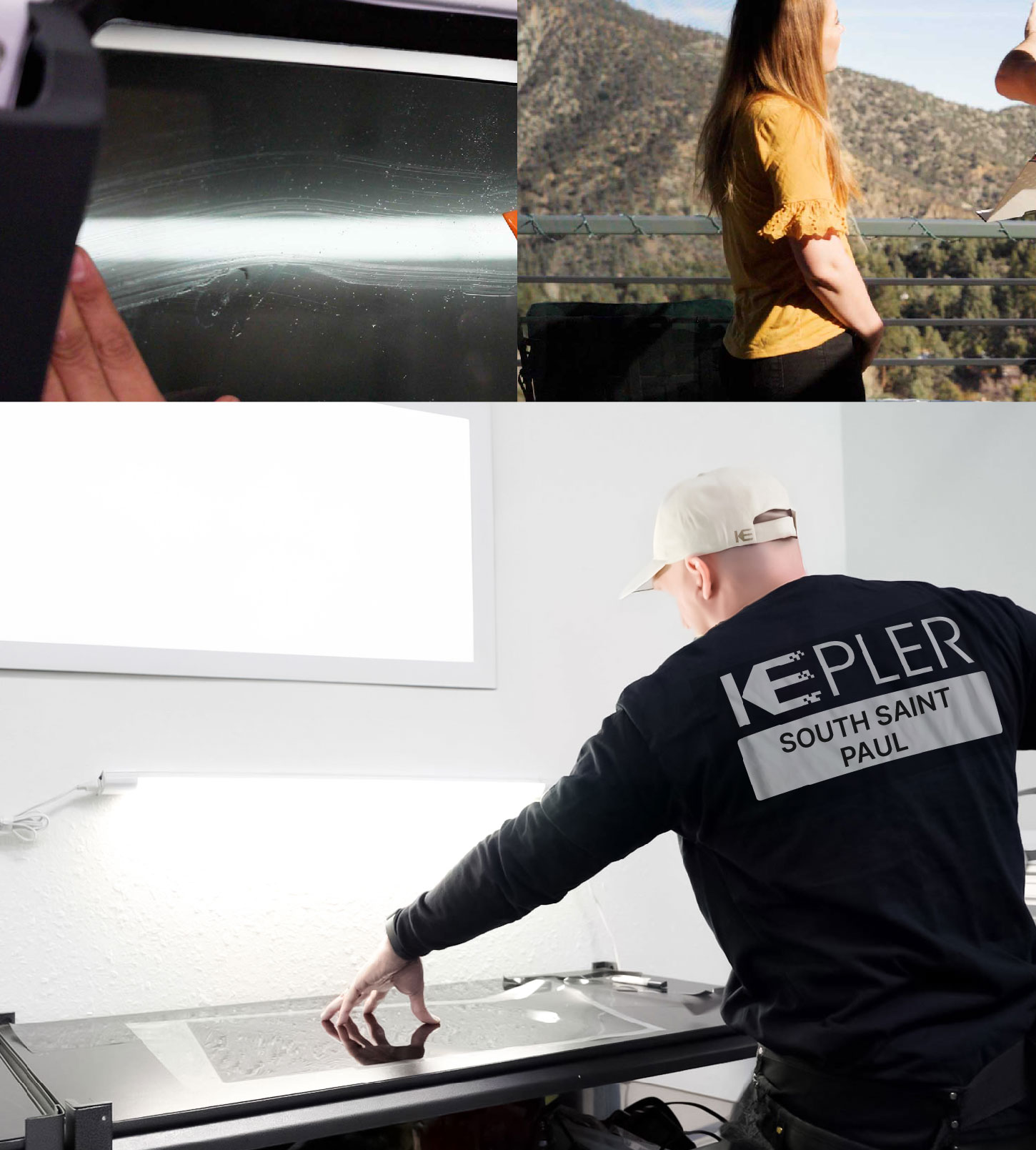 Window Tinting Specialist Cutting Film in South Saint Paul, Minnesota
