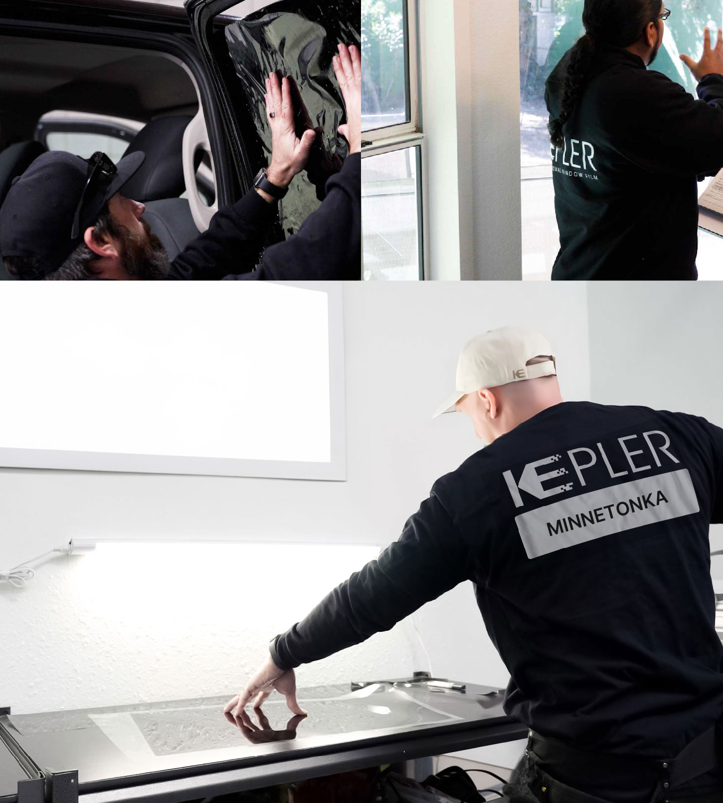 Window Tinting Specialist Cutting Film in Minnetonka, Minnesota