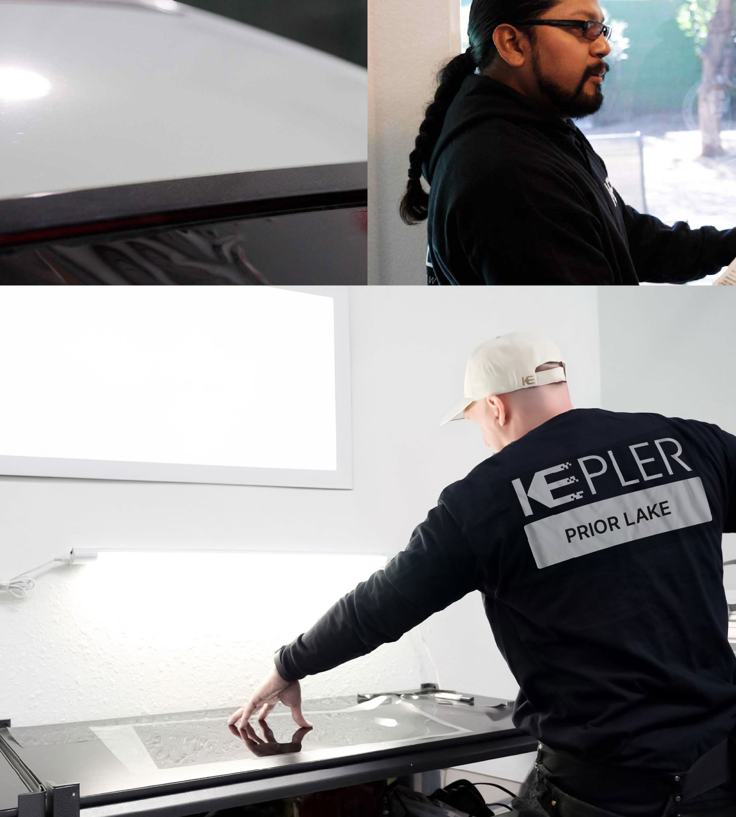 Window Tinting Specialist Cutting Film in Prior Lake, Minnesota