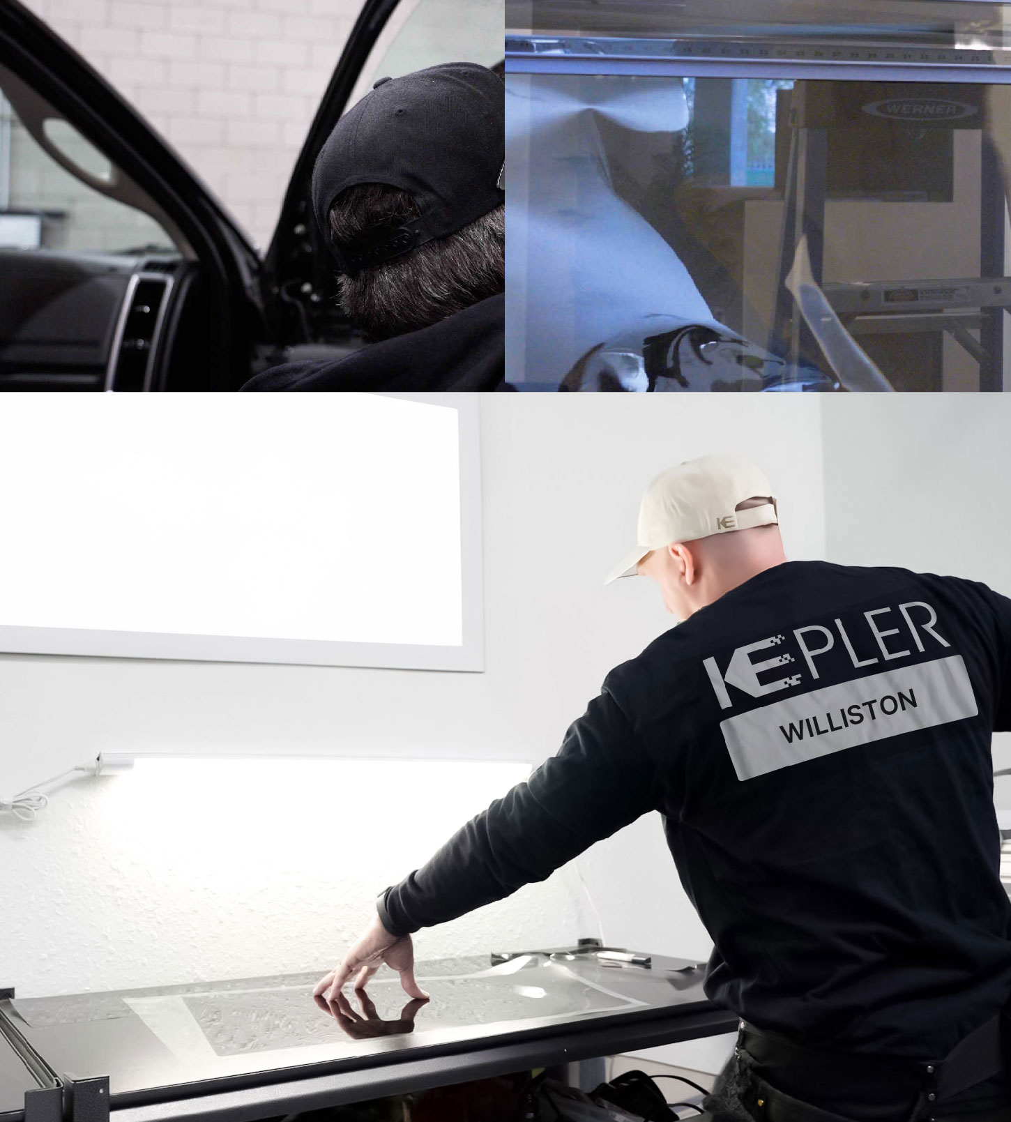 Window Tinting Specialist Cutting Film in Williston, North Dakota