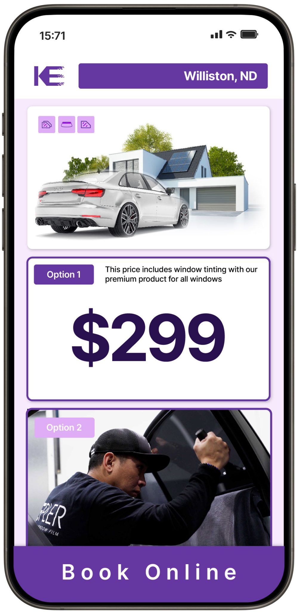 View Competitive Window Tinting Prices in Williston, North Dakota