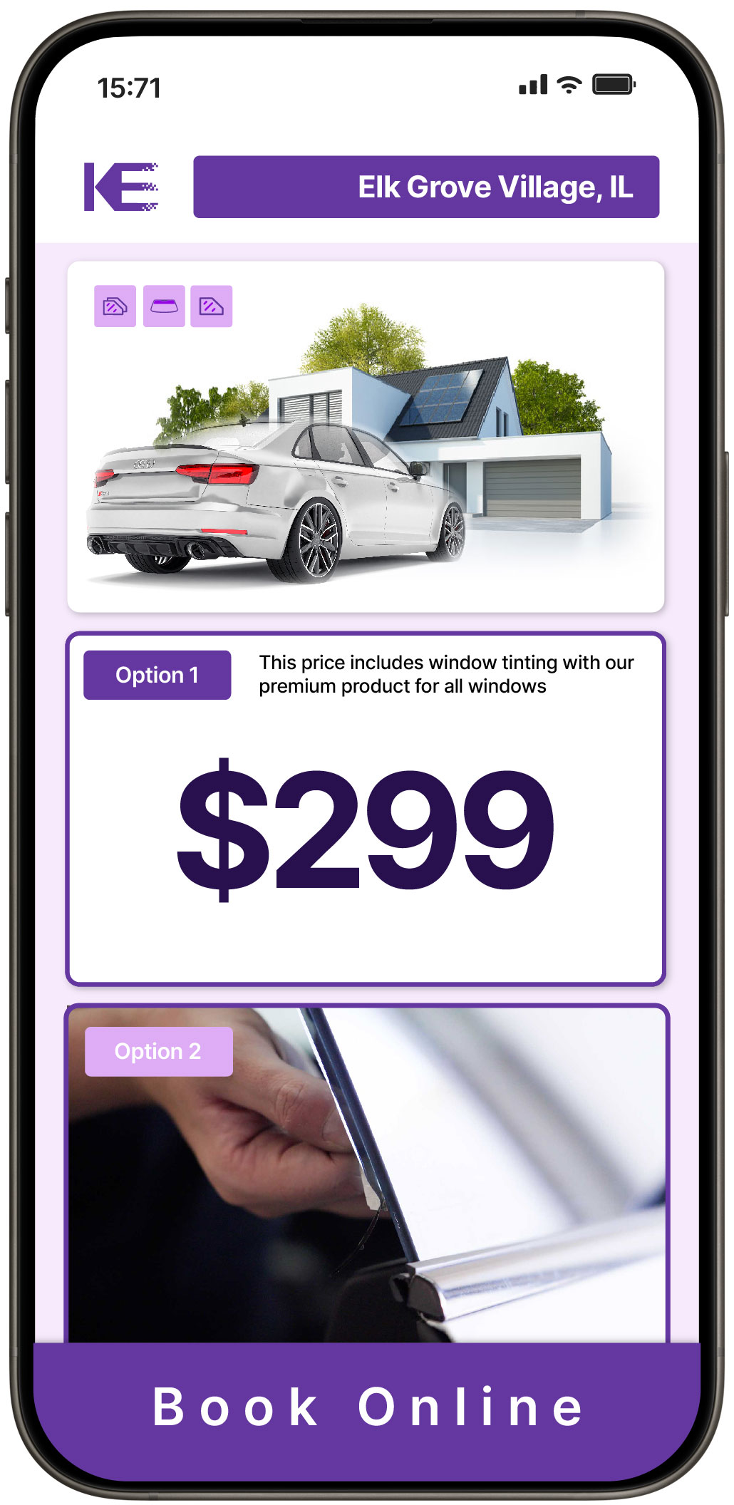 View Affordable Tesla Window Tinting Prices in Rolling Meadows, Illinois