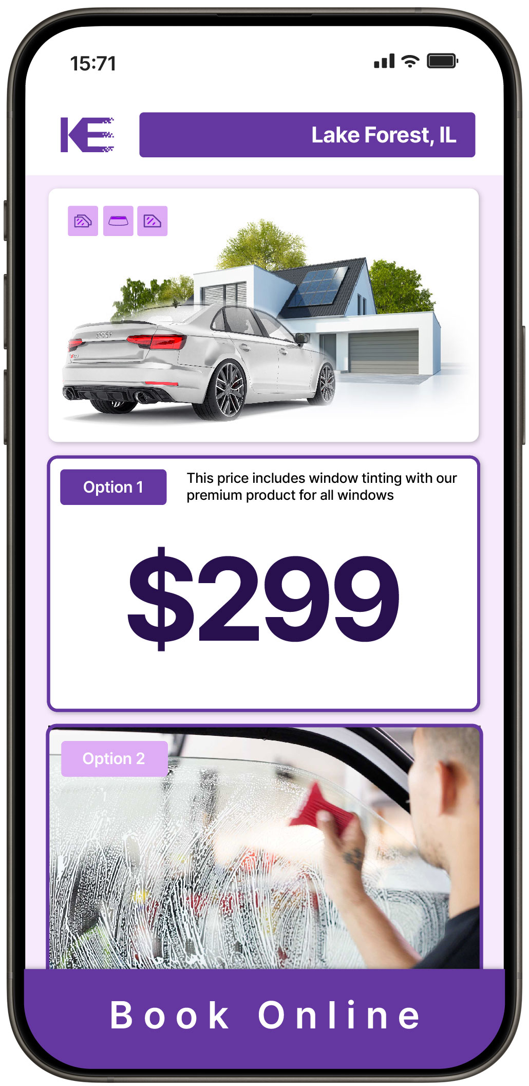 View Affordable Tesla Window Tinting Rates in DeKalb, Illinois