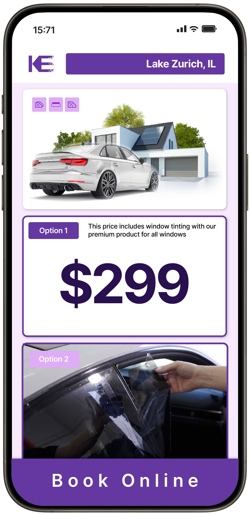View Affordable Tesla Window Tinting Prices in Elmhurst, Illinois