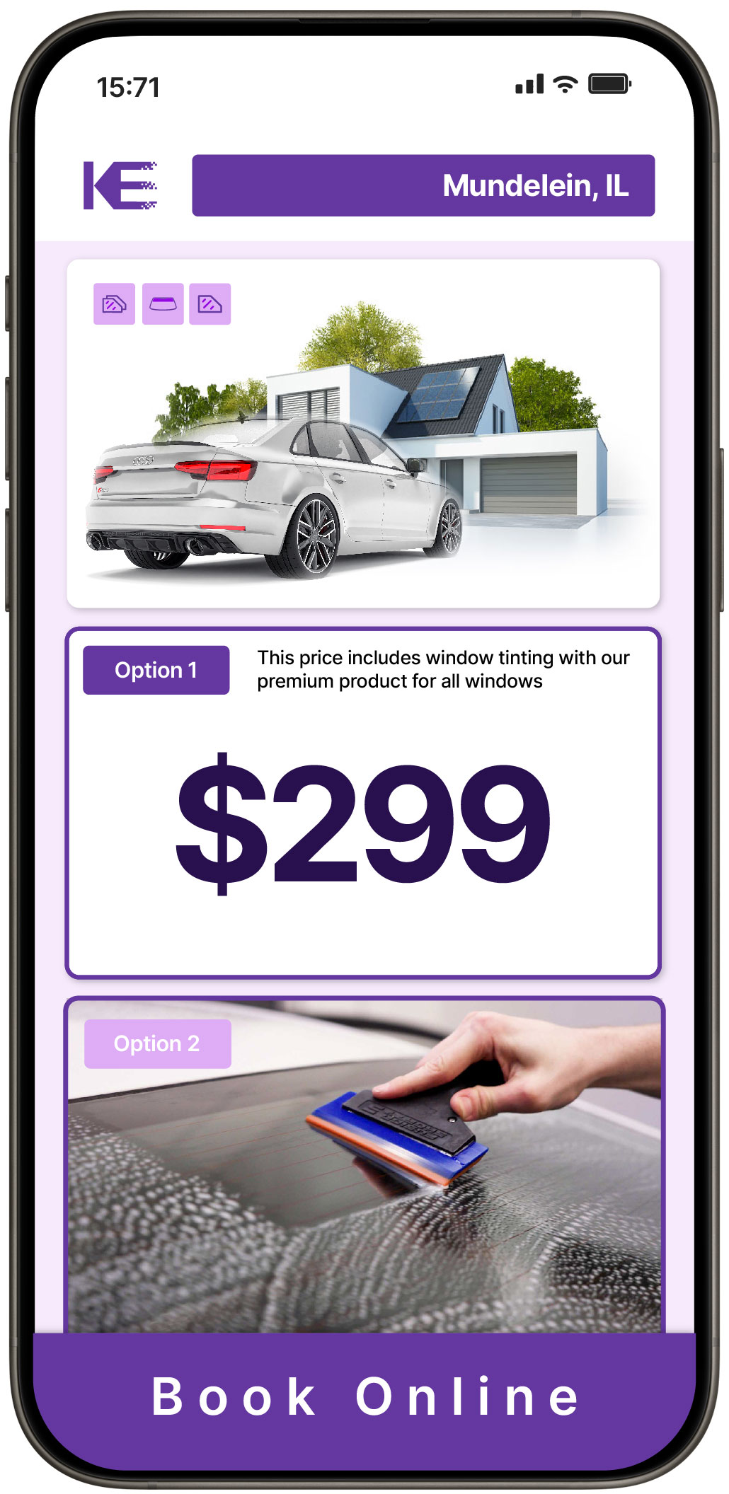 View Affordable Tesla Window Tinting Rates in Evanston, Illinois