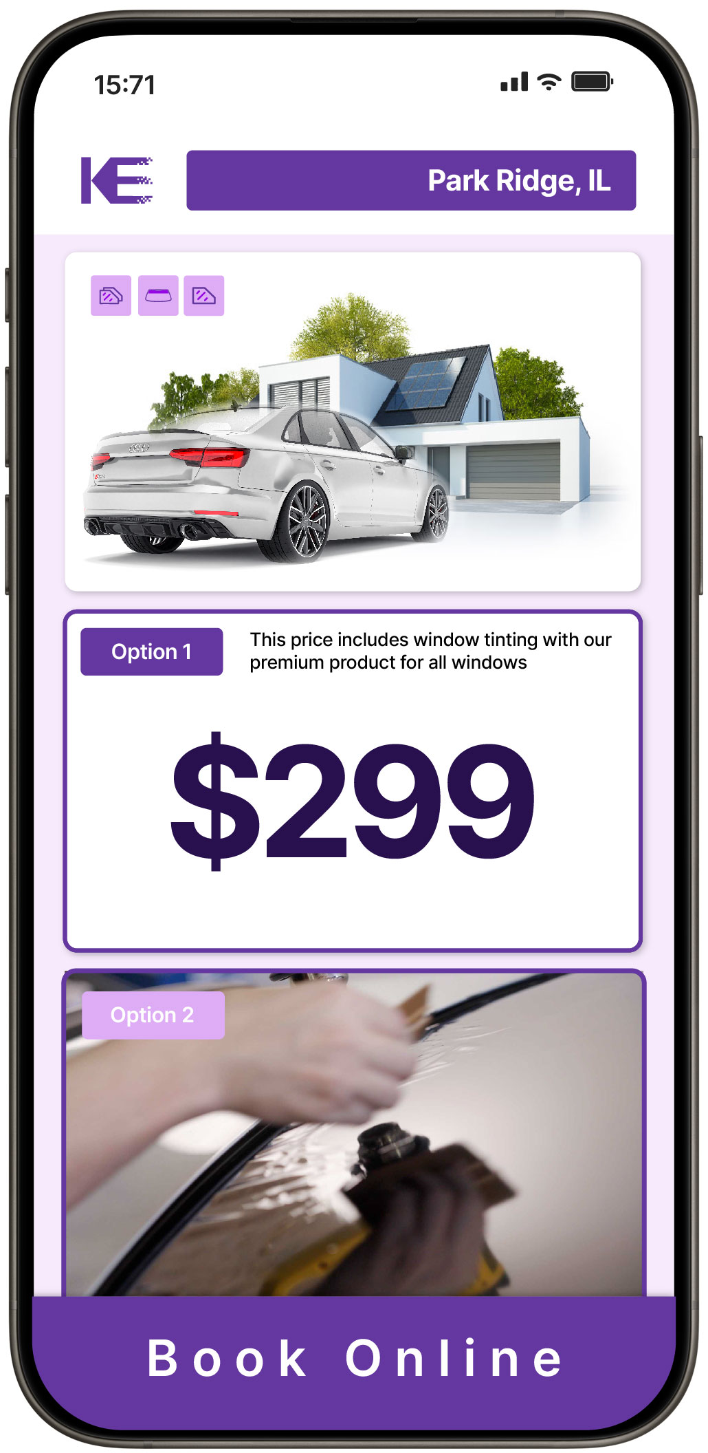 View Competitive Tesla Window Tinting Rates in Lansing, Illinois