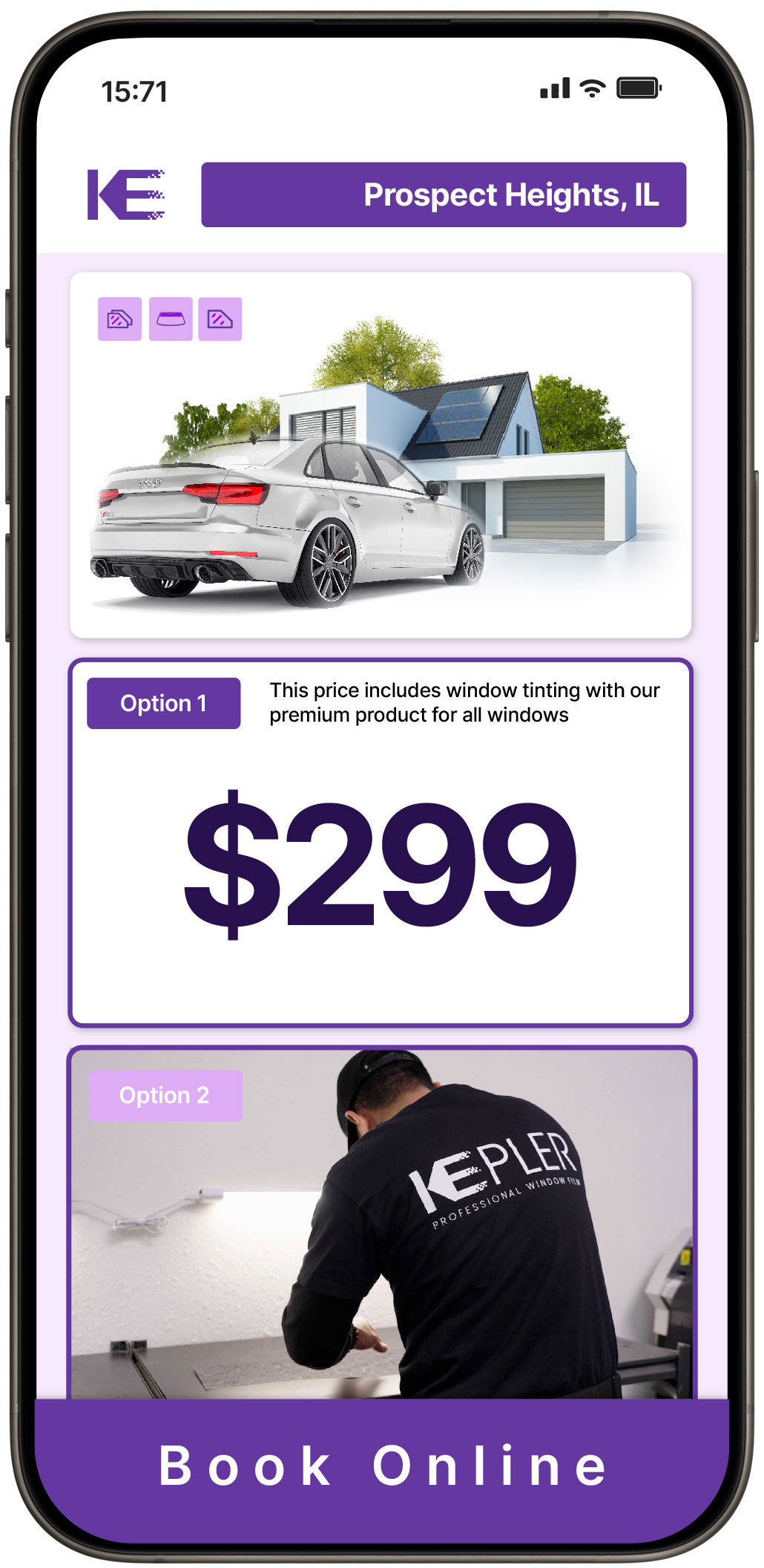 View Reasonable Tesla Window Tinting Rates in Lemont, Illinois