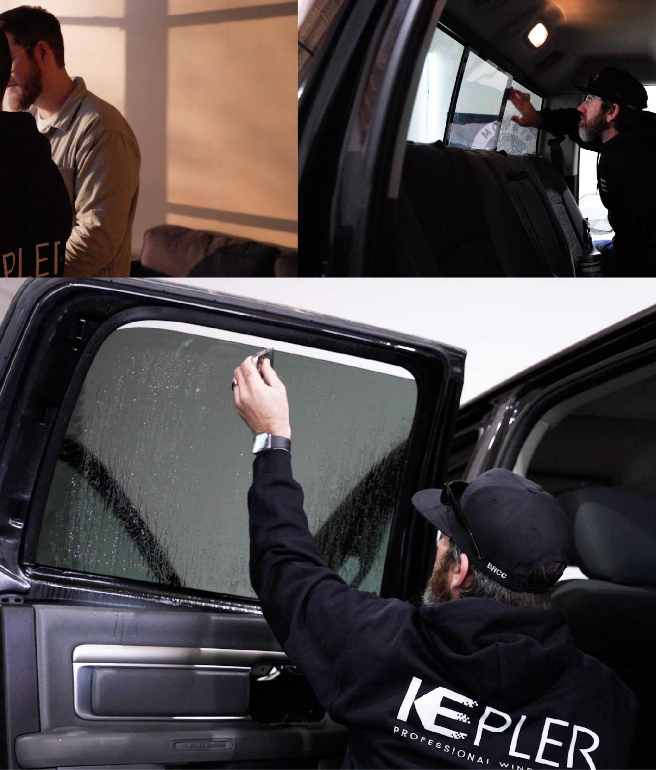 Kepler Window Tinting Specialists at Work in Round Lake, Illinois