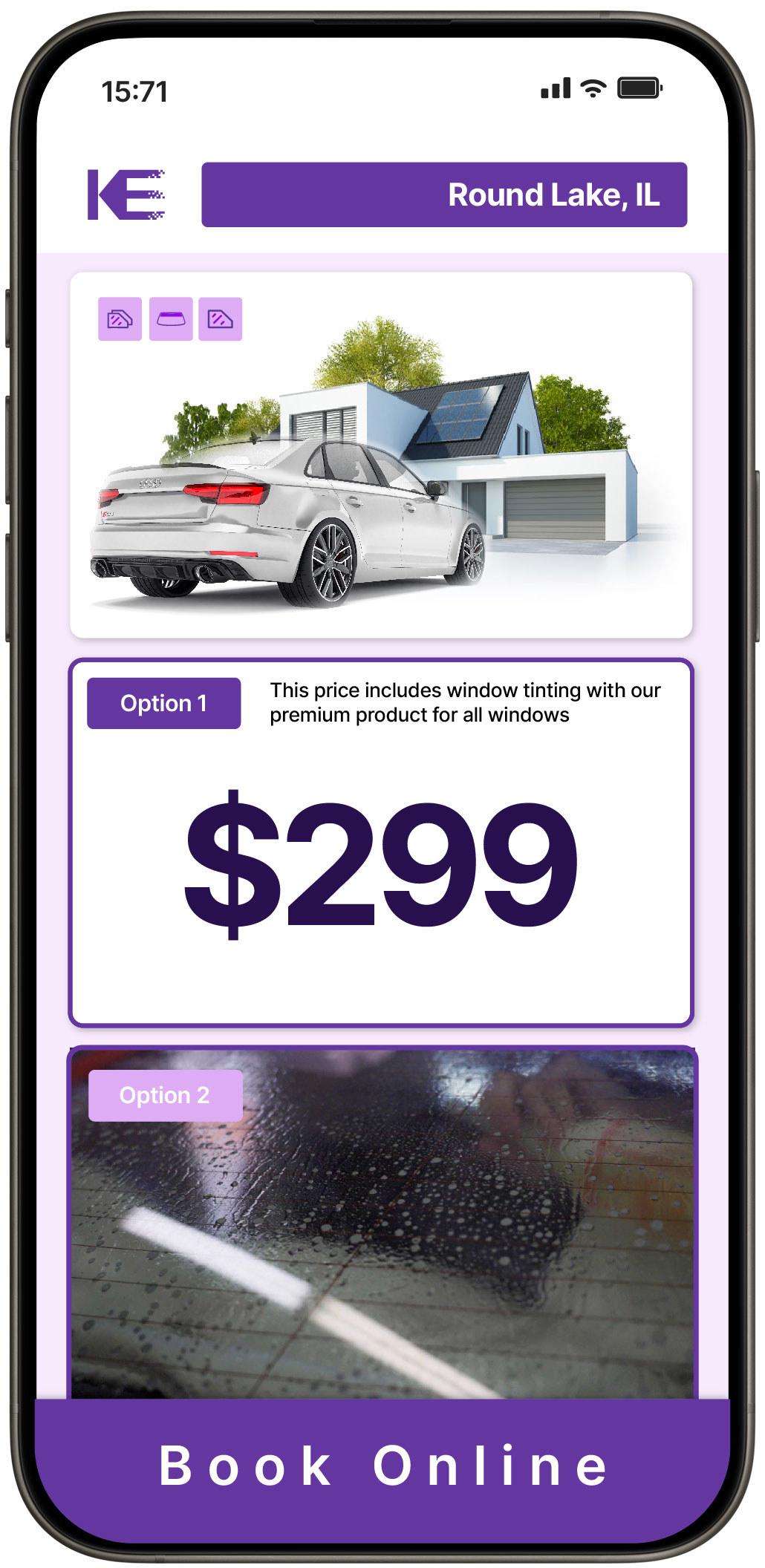 View Affordable Tesla Window Tinting Rates in Matteson, Illinois
