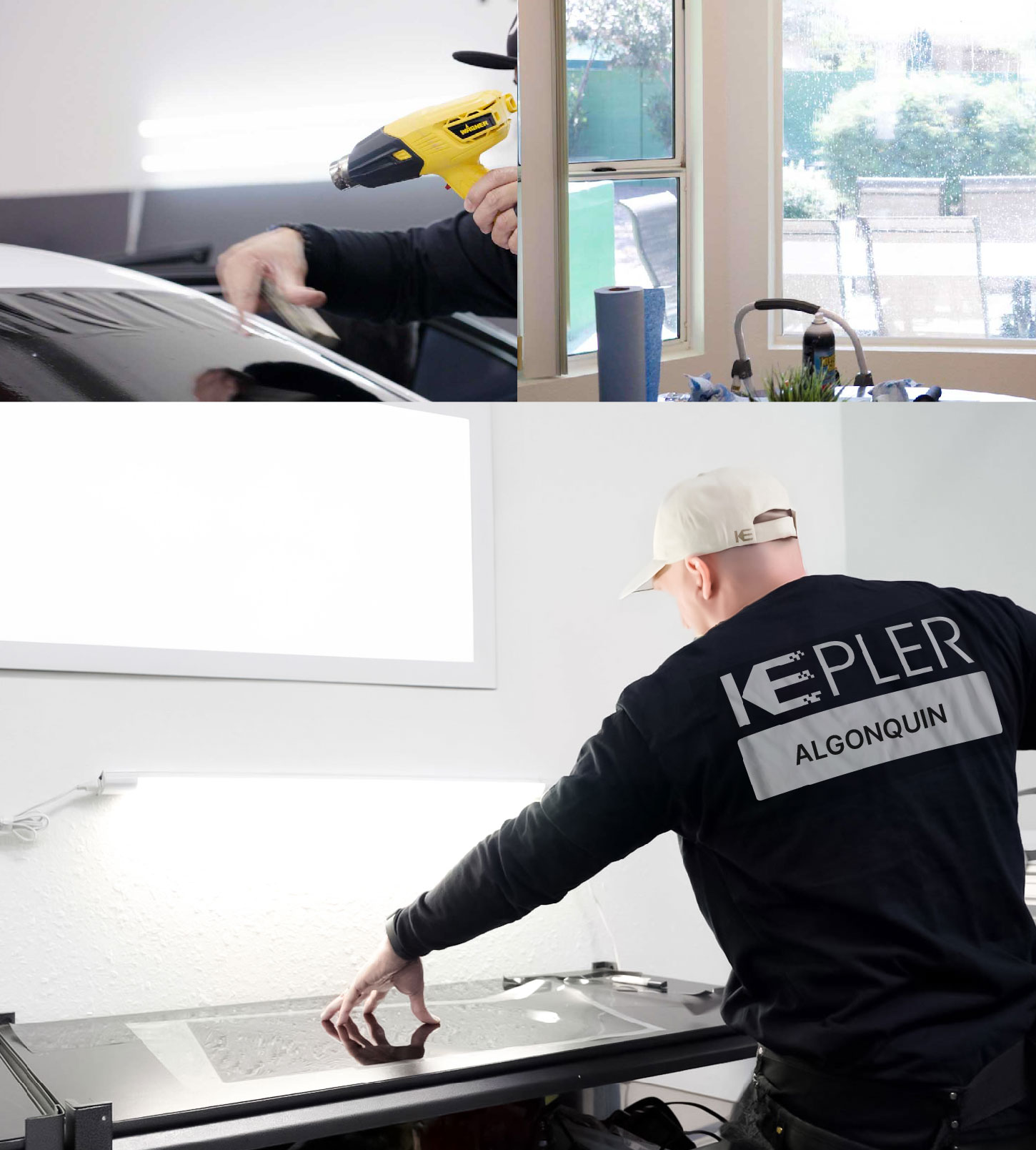 Window Tinting Specialist Cutting Film in Algonquin, Illinois