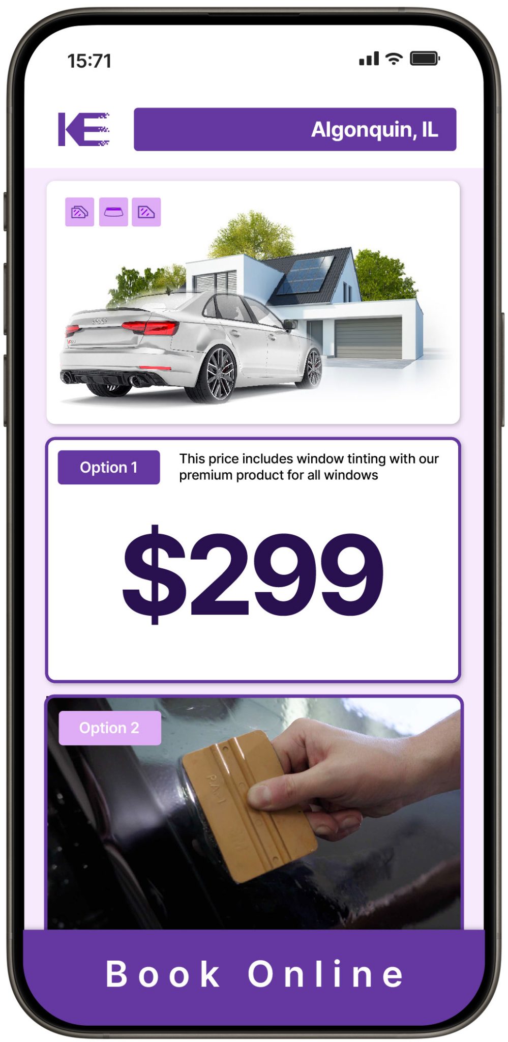 View Competitive Window Tinting Prices in Algonquin, Illinois