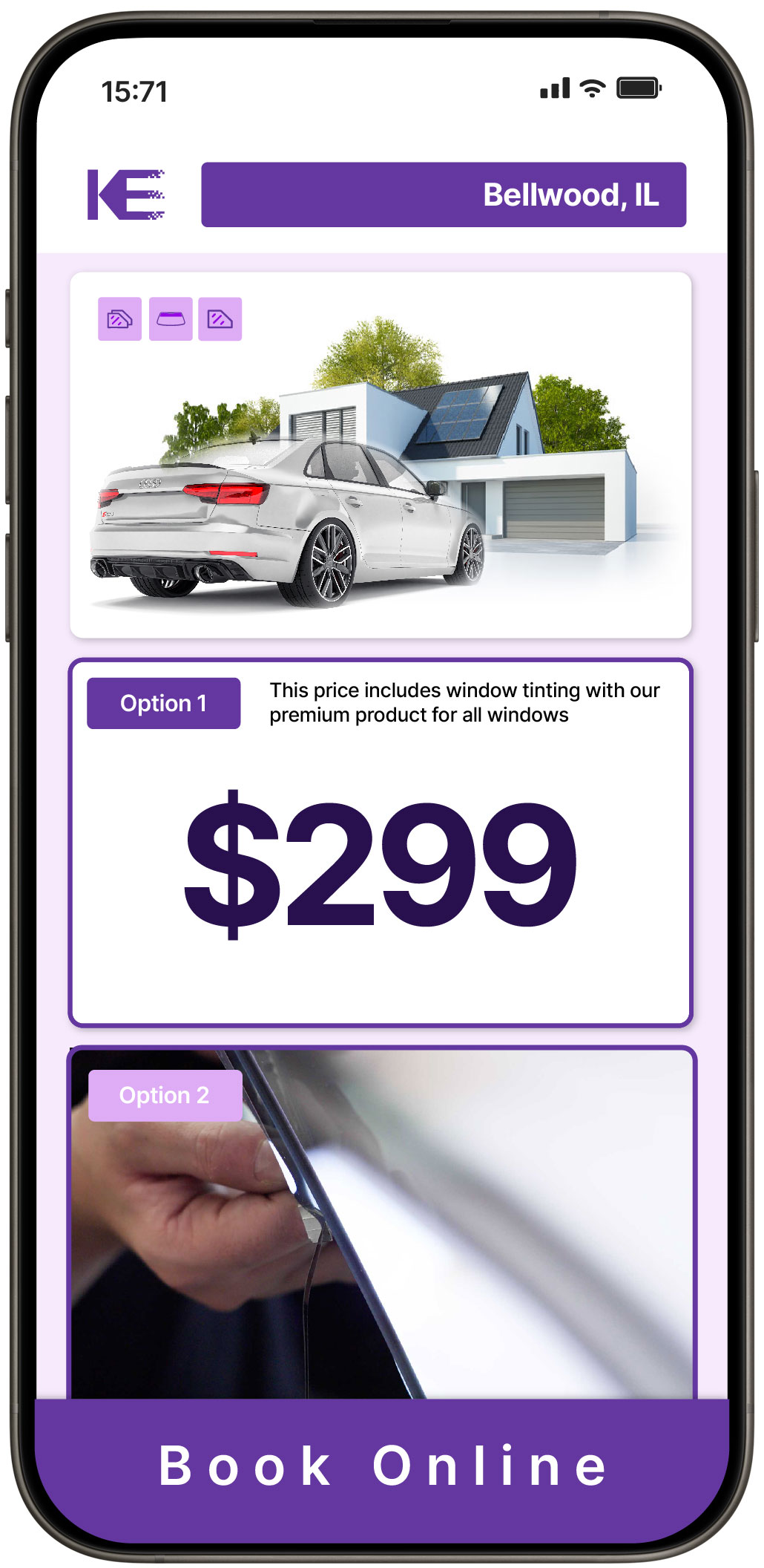 View Competitive Tesla Window Tinting Costs in Cicero, Illinois