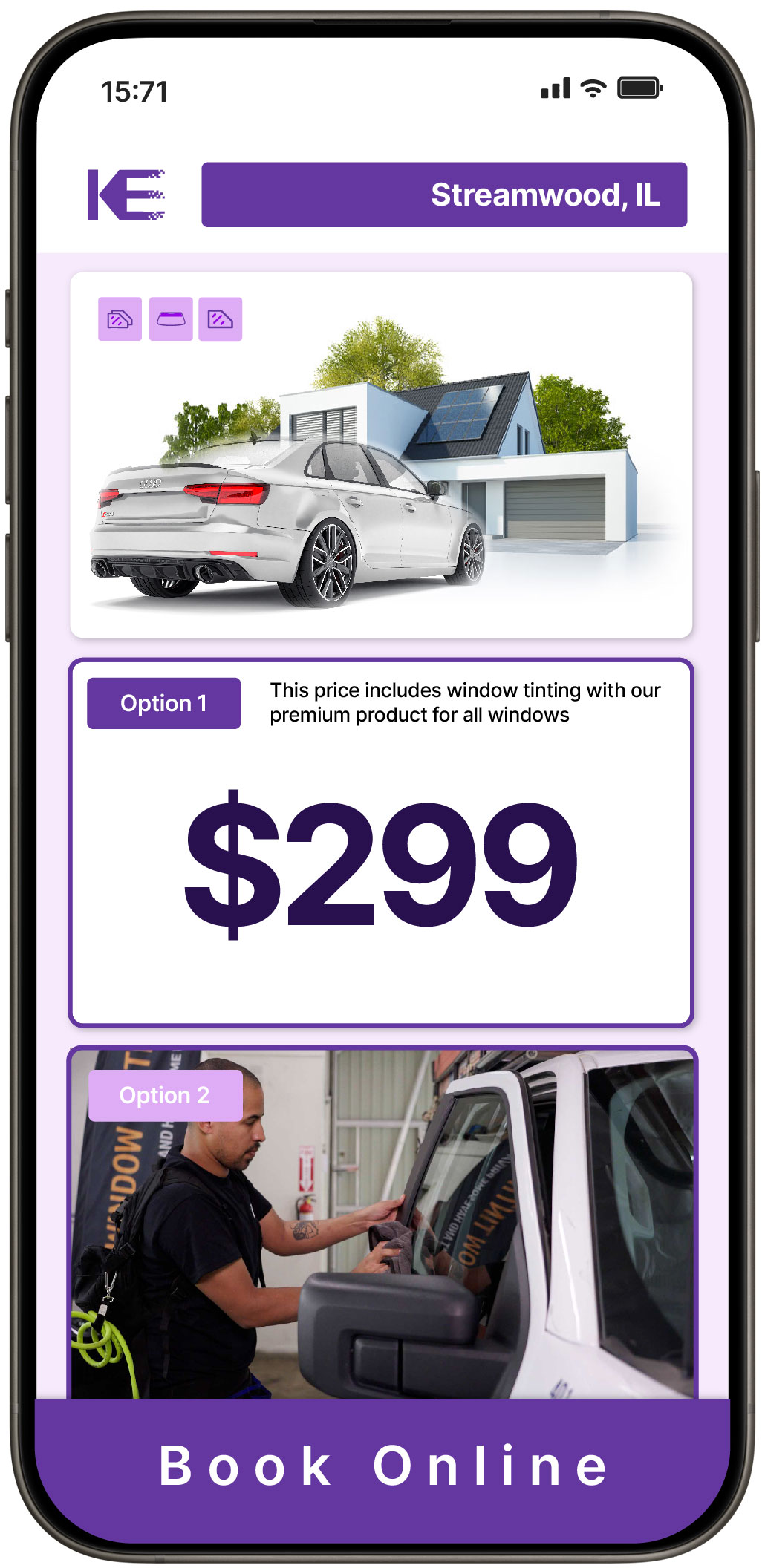 View Affordable Tesla Window Tinting Costs in Bourbonnais, Illinois
