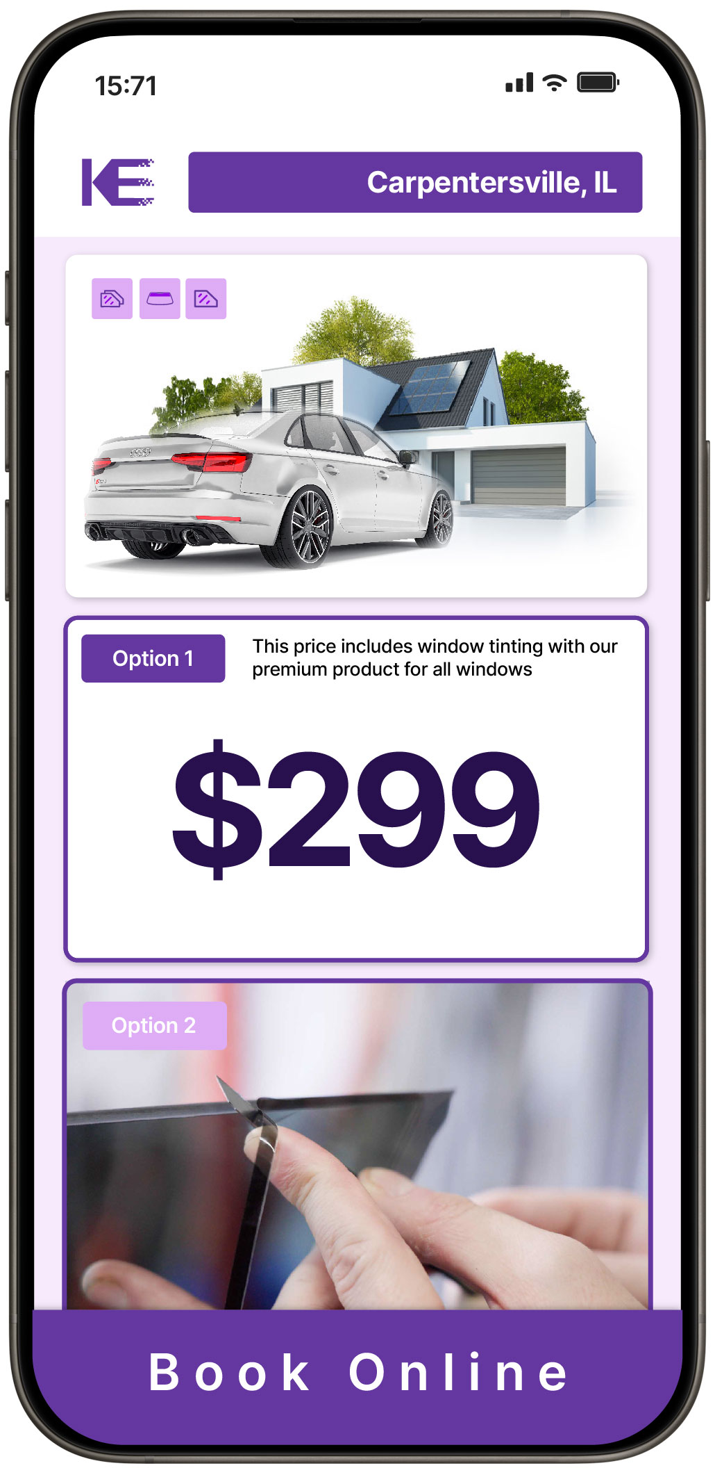 View Reasonable Tesla Window Tinting Rates in Ottawa, Illinois