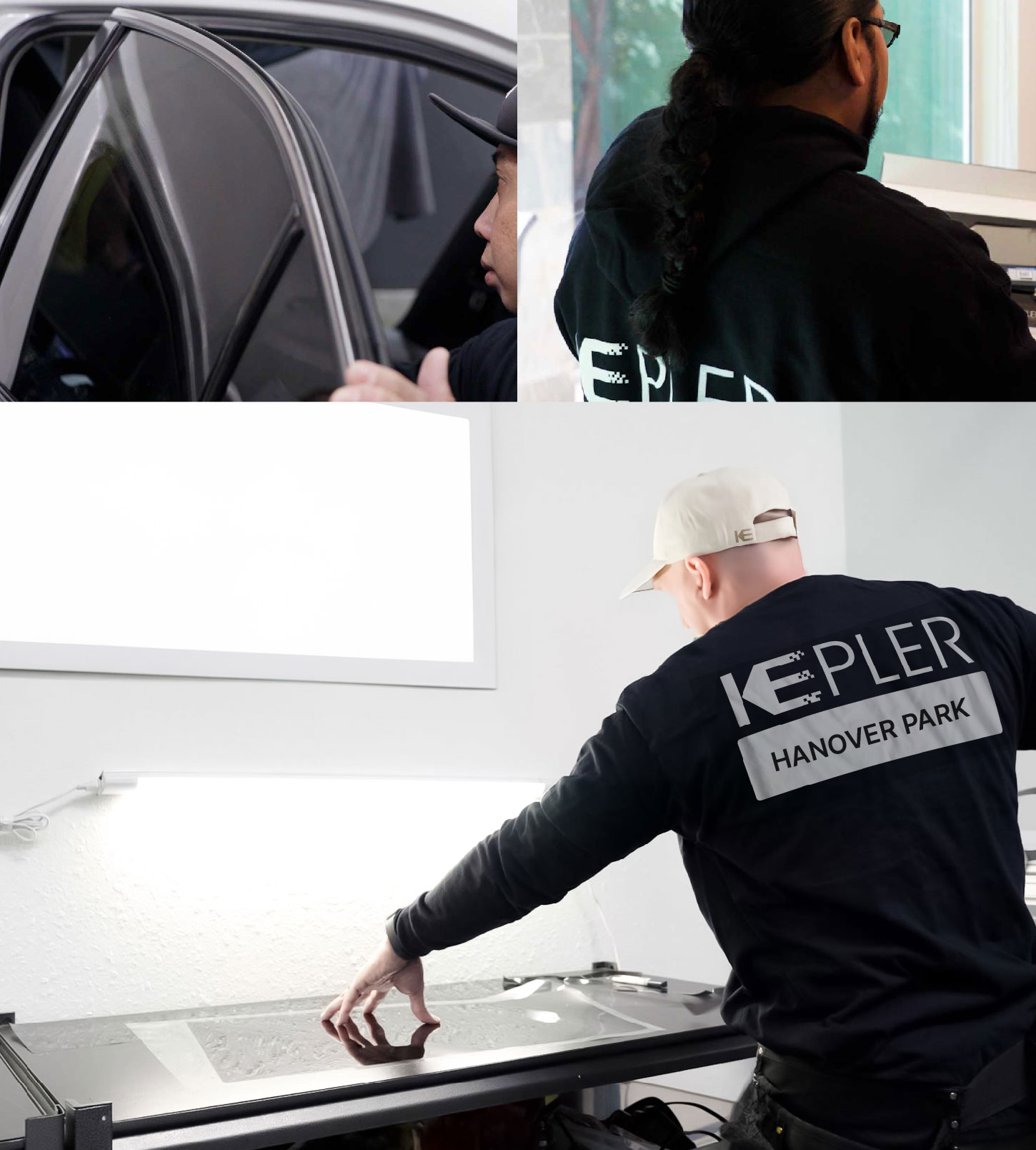 Window Tinting Specialist Cutting Film in Hanover Park, Illinois