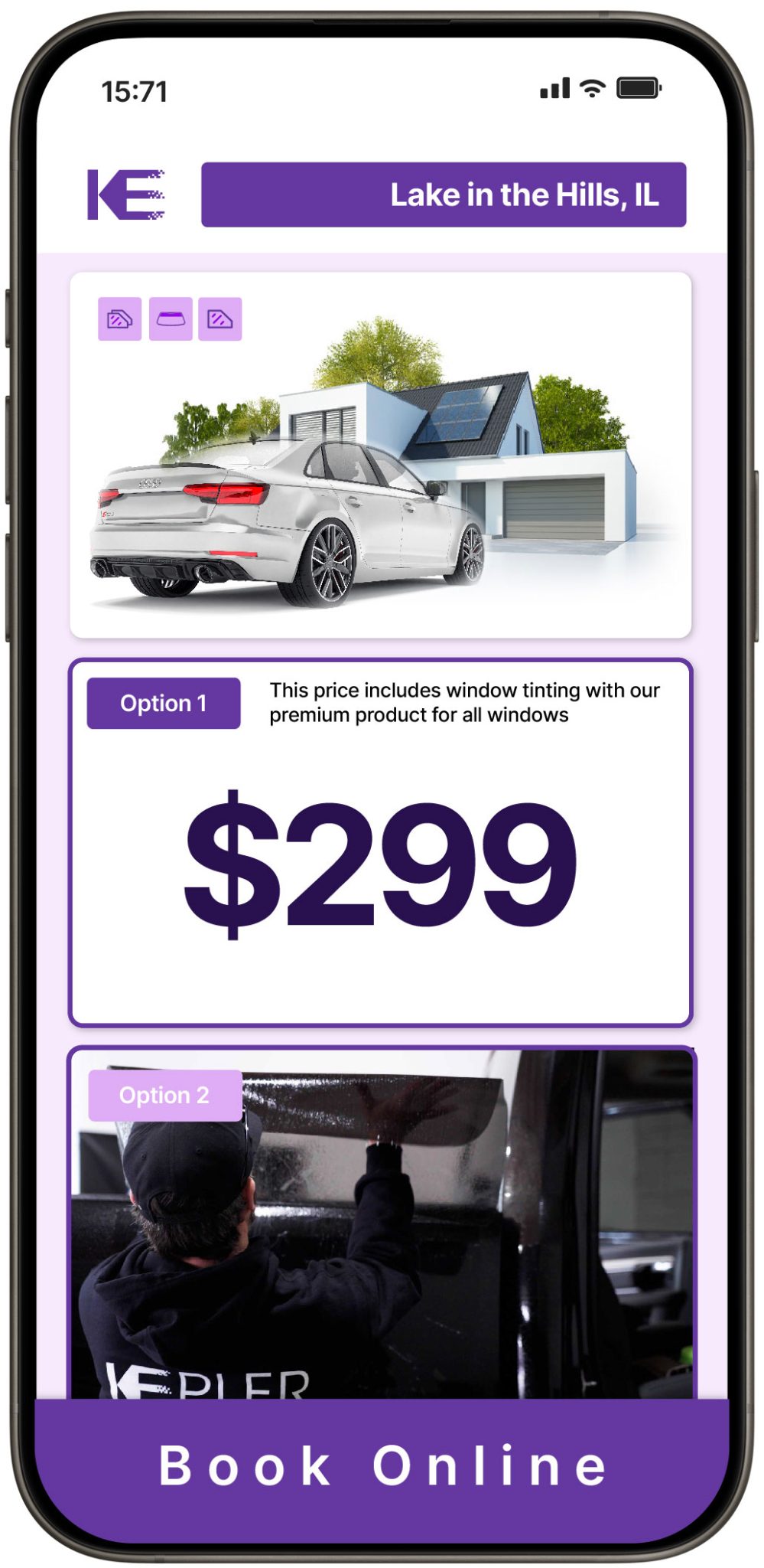 View Competitive Window Tinting Prices in Lake in the Hills, Illinois