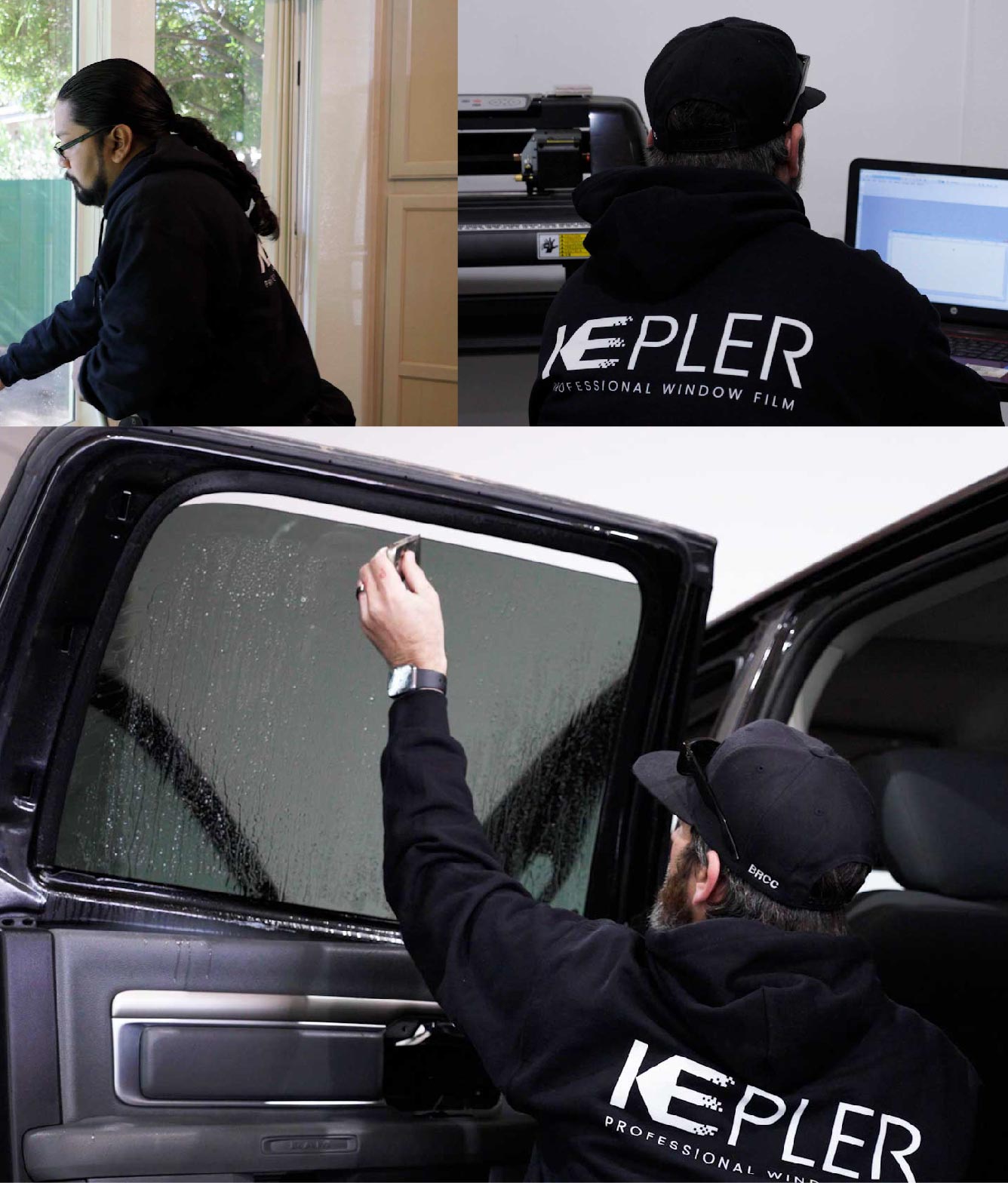 Kepler Window Tinting Specialists at Work in Saint Charles, Illinois