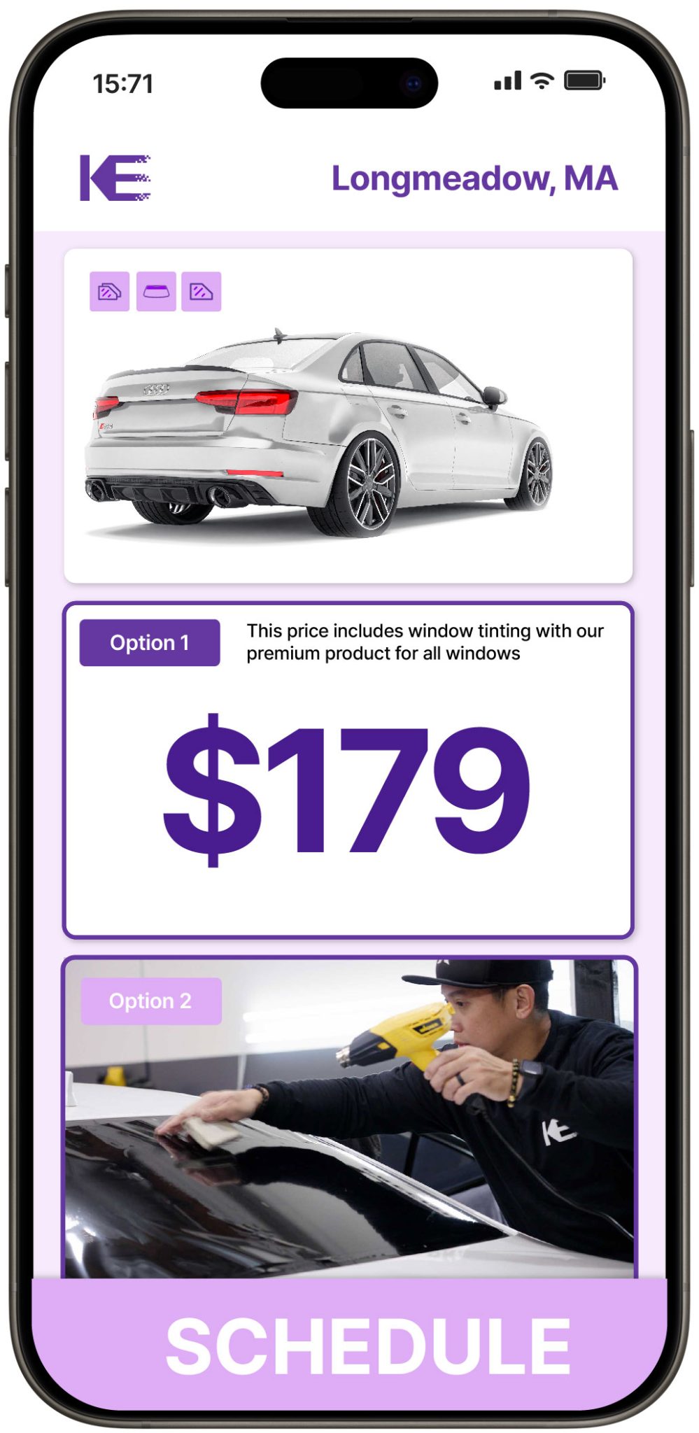 View Affordable Car Window Tinting Rates in Longmeadow, Massachusetts