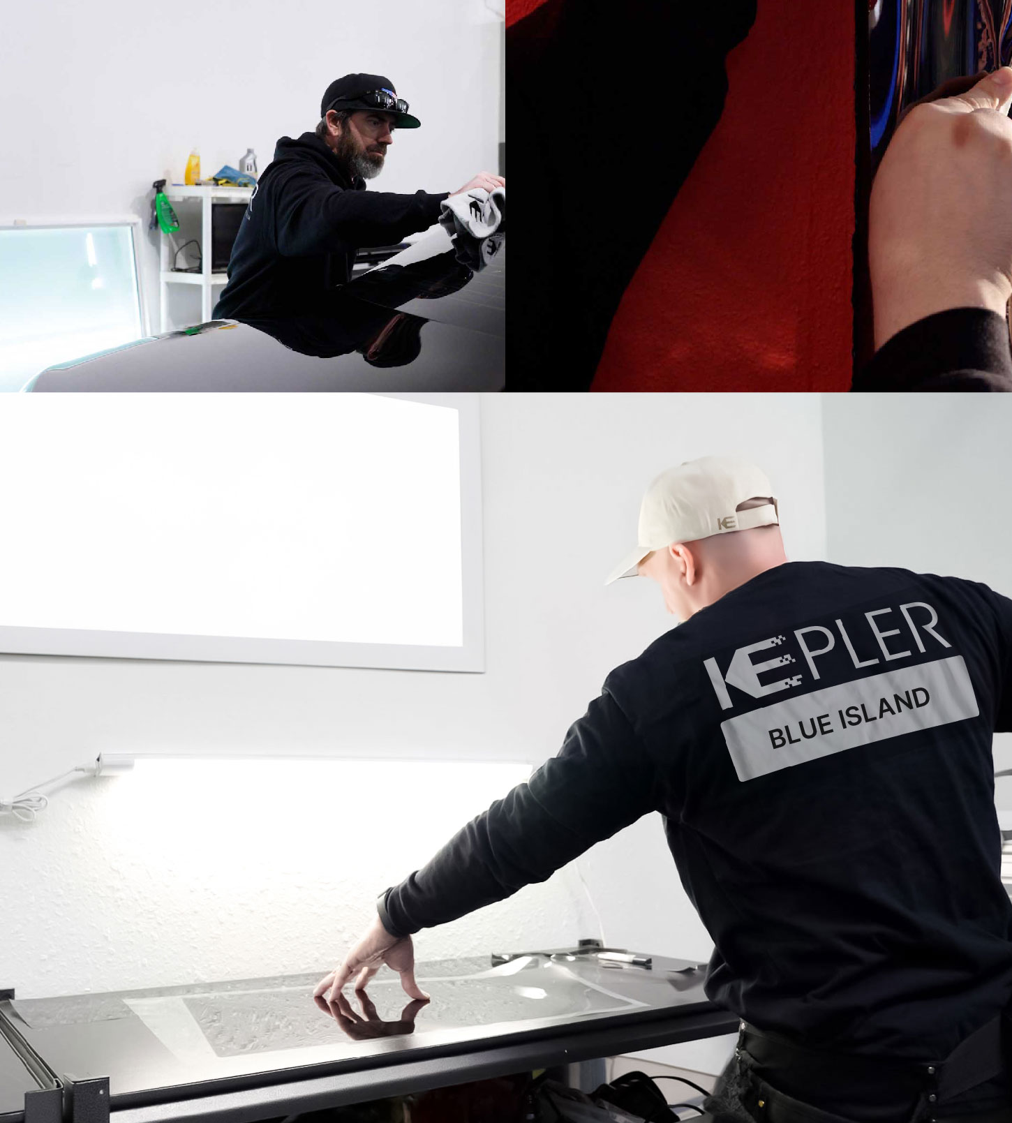 Window Tinting Specialist Cutting Film in Blue Island, Illinois
