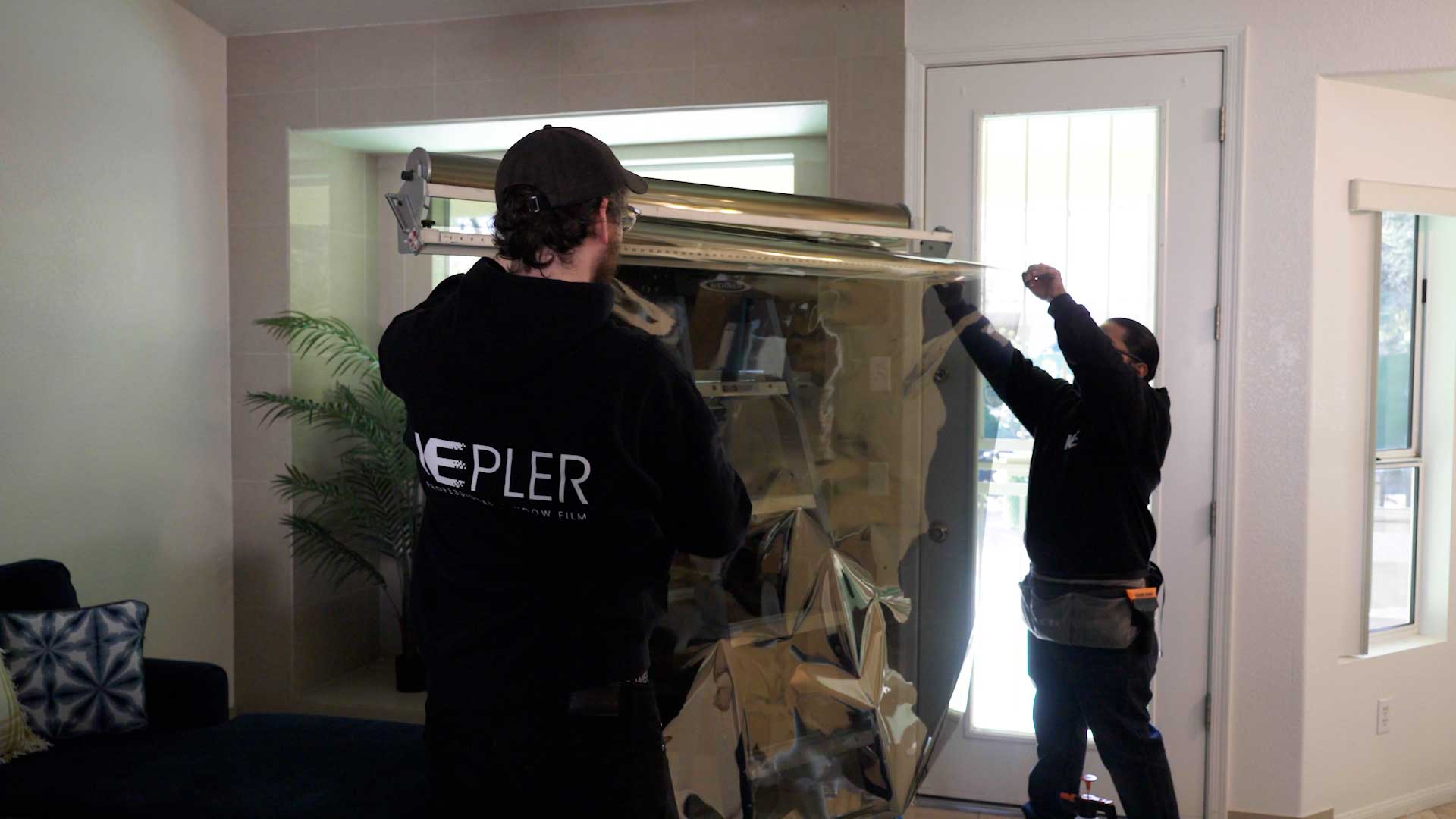Professional Home Window Tinting Preparation in Blue Island