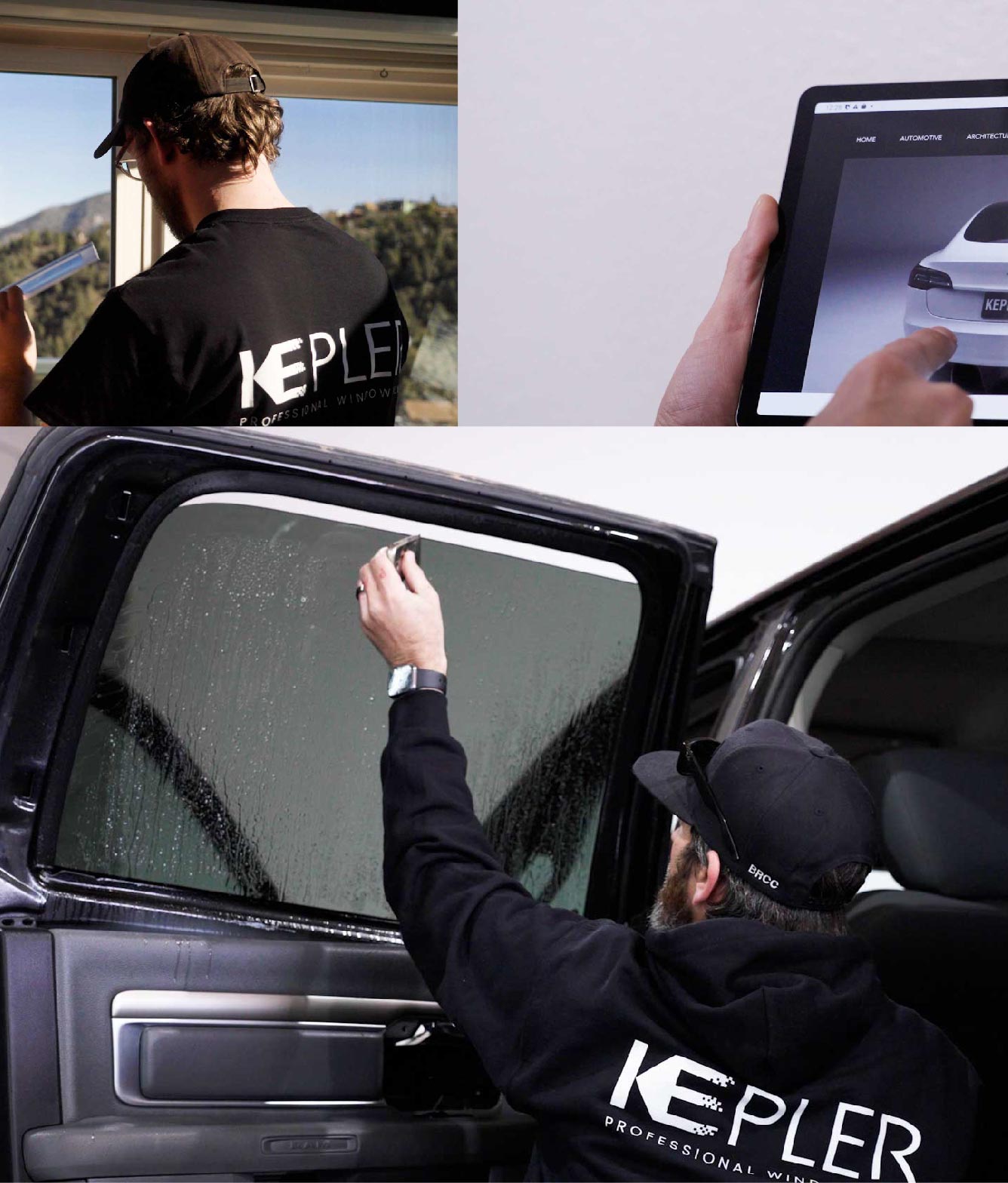 Kepler Window Tinting Specialists at Work in Yorkville, Illinois