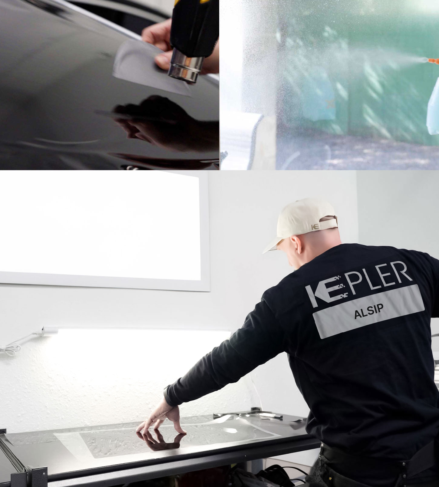 Window Tinting Specialist Cutting Film in Alsip, Illinois