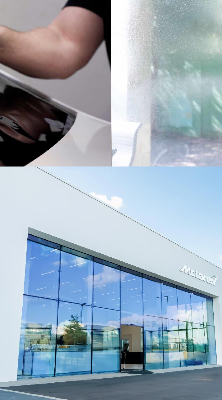 Kepler Automotive Shop Front Tinted with Window Film in Alsip, Illinois