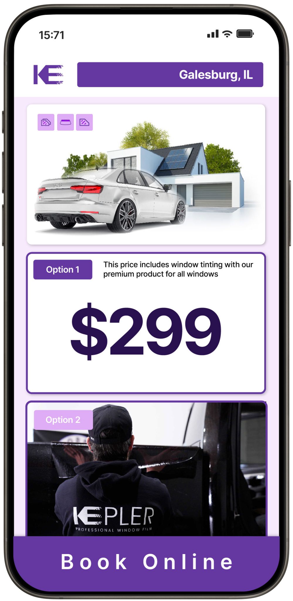 View Competitive Window Tinting Prices in Galesburg, Illinois