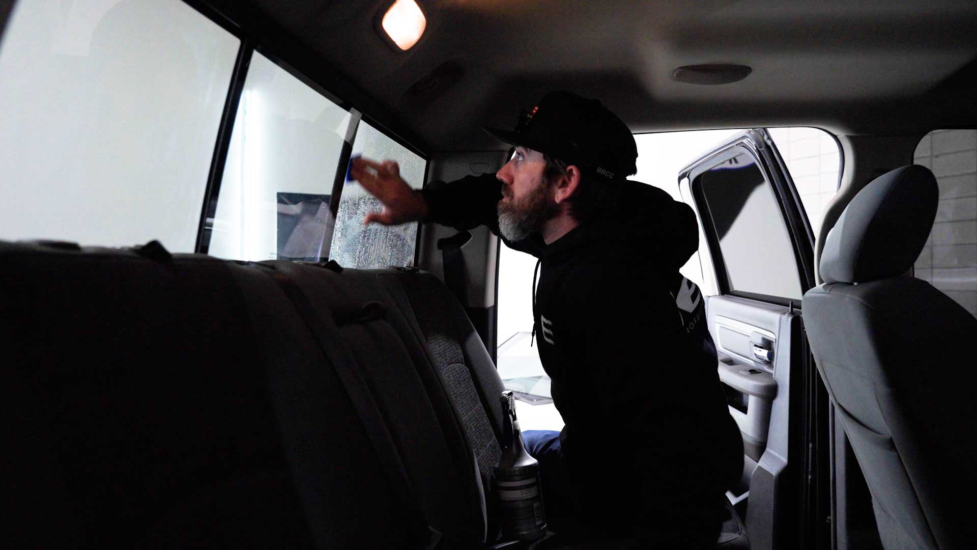 Professional Vehicle Window Tint preparation in West Warwick