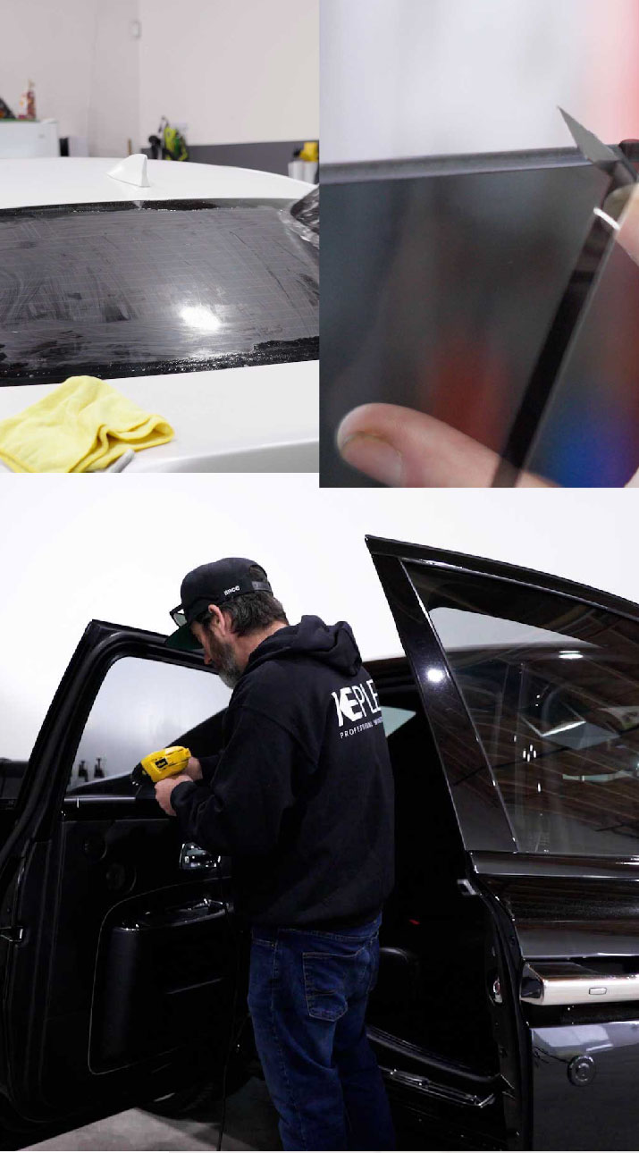 Kepler Installer Tinting a Rolls Royce in Pawtucket, Rhode Island