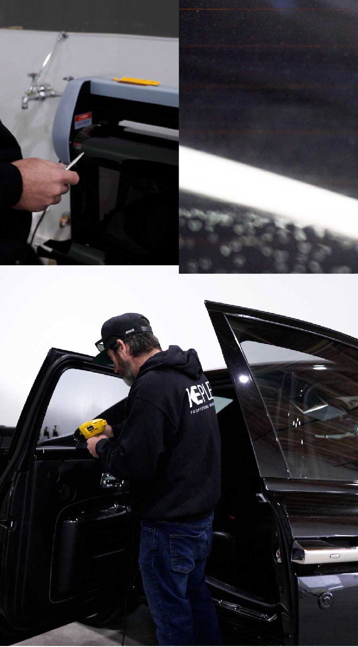 Kepler Installer Tinting a Rolls Royce in Warwick, Rhode Island