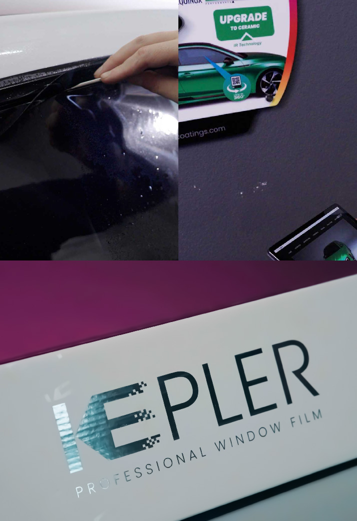 Providence, Rhode Island Car Window Tinting Kepler Box on display in Providence, Rhode Island