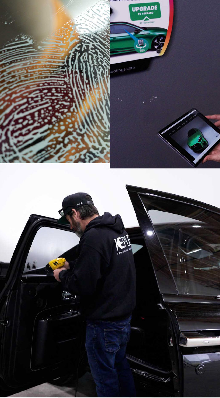 Kepler Installer Tinting a Rolls Royce in Providence, Rhode Island