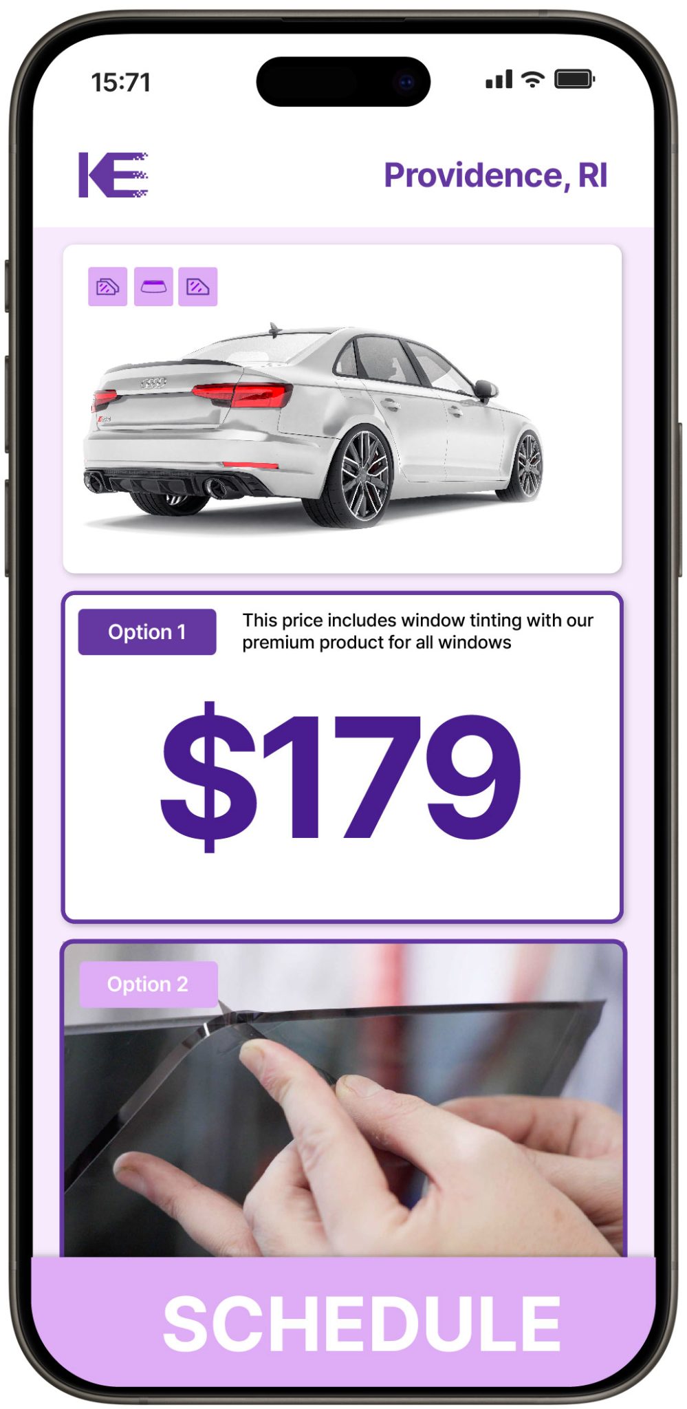 View Affordable Car Window Tinting Rates in Providence, Rhode Island